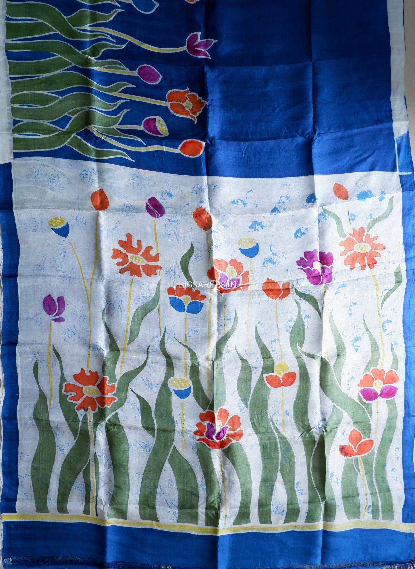 Bishnupuri Hand-Painted  Silk Saree | Pure Silk | Made-On-Order | Silk Mark Certified