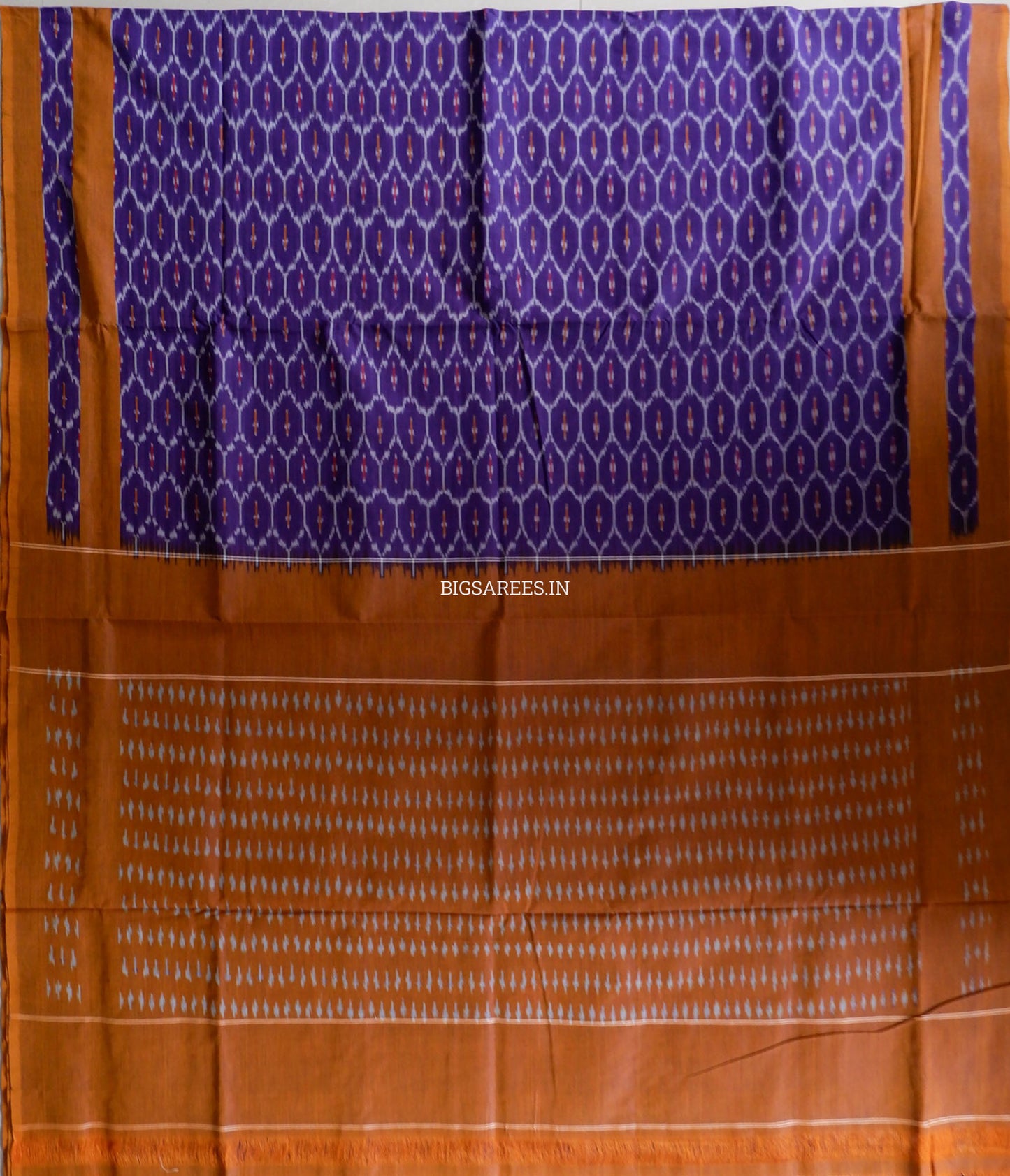 Pochampally Ikat Saree | Mercerised Cotton | Purple