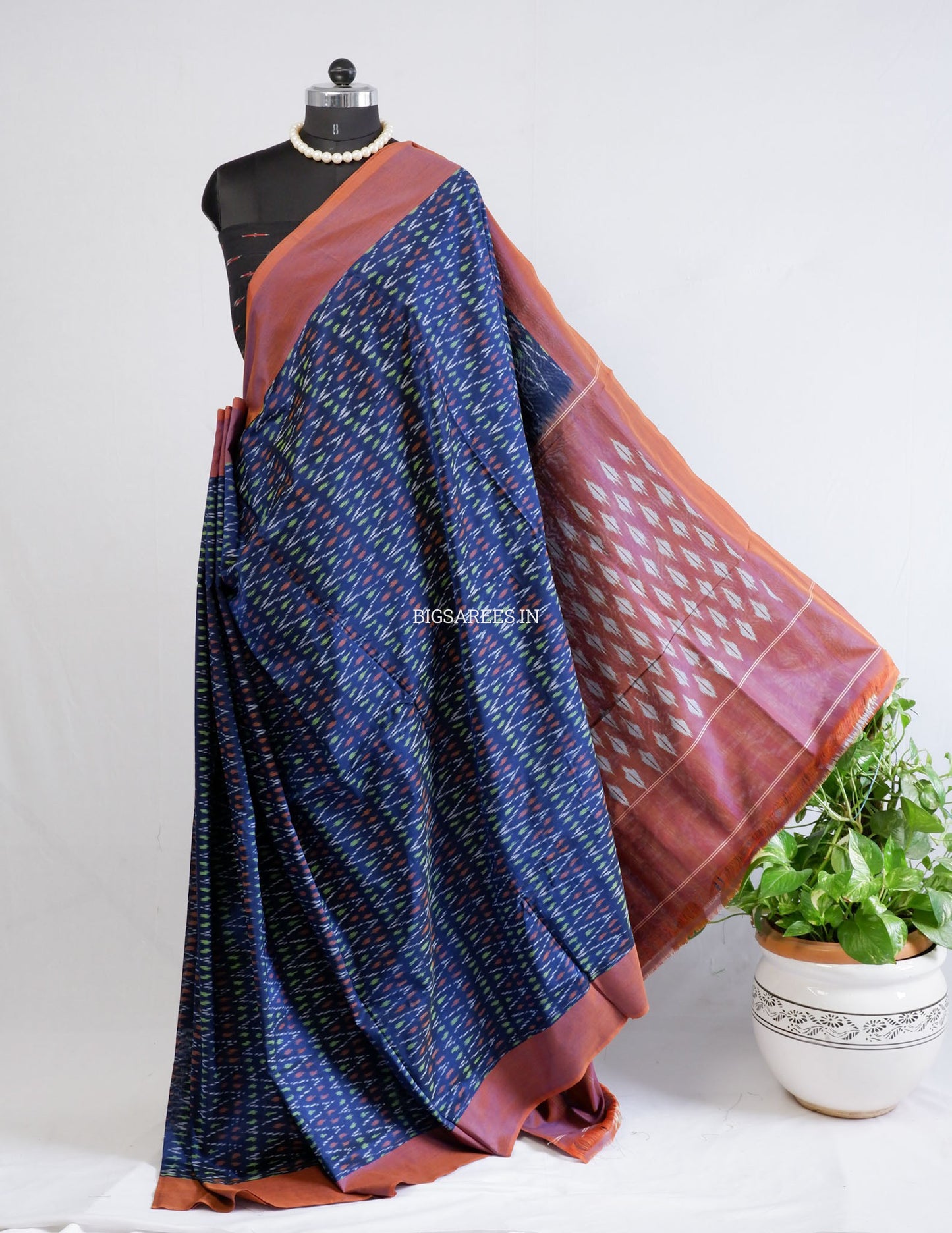 Pochampally Ikat Saree | Mercerised Cotton |