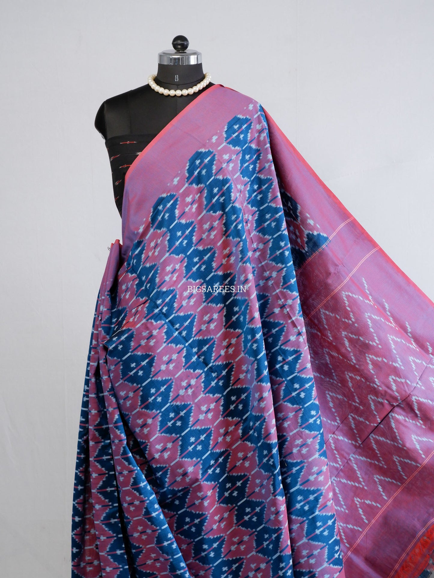 Pochampally Ikat Saree | Mercerised Cotton | Multi