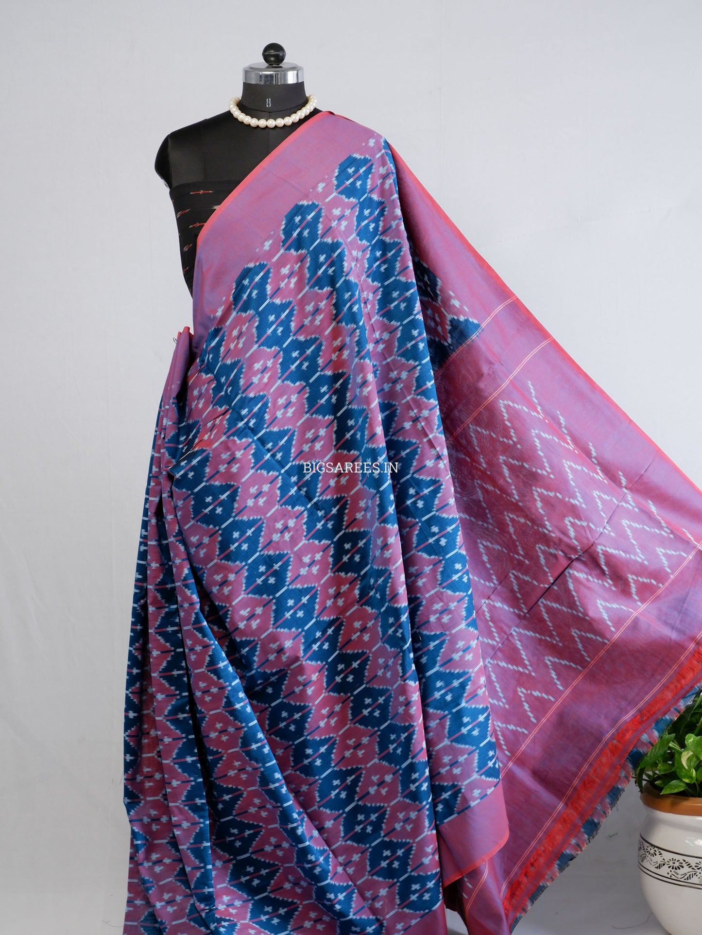 Pochampally Ikat Saree | Mercerised Cotton | Multi