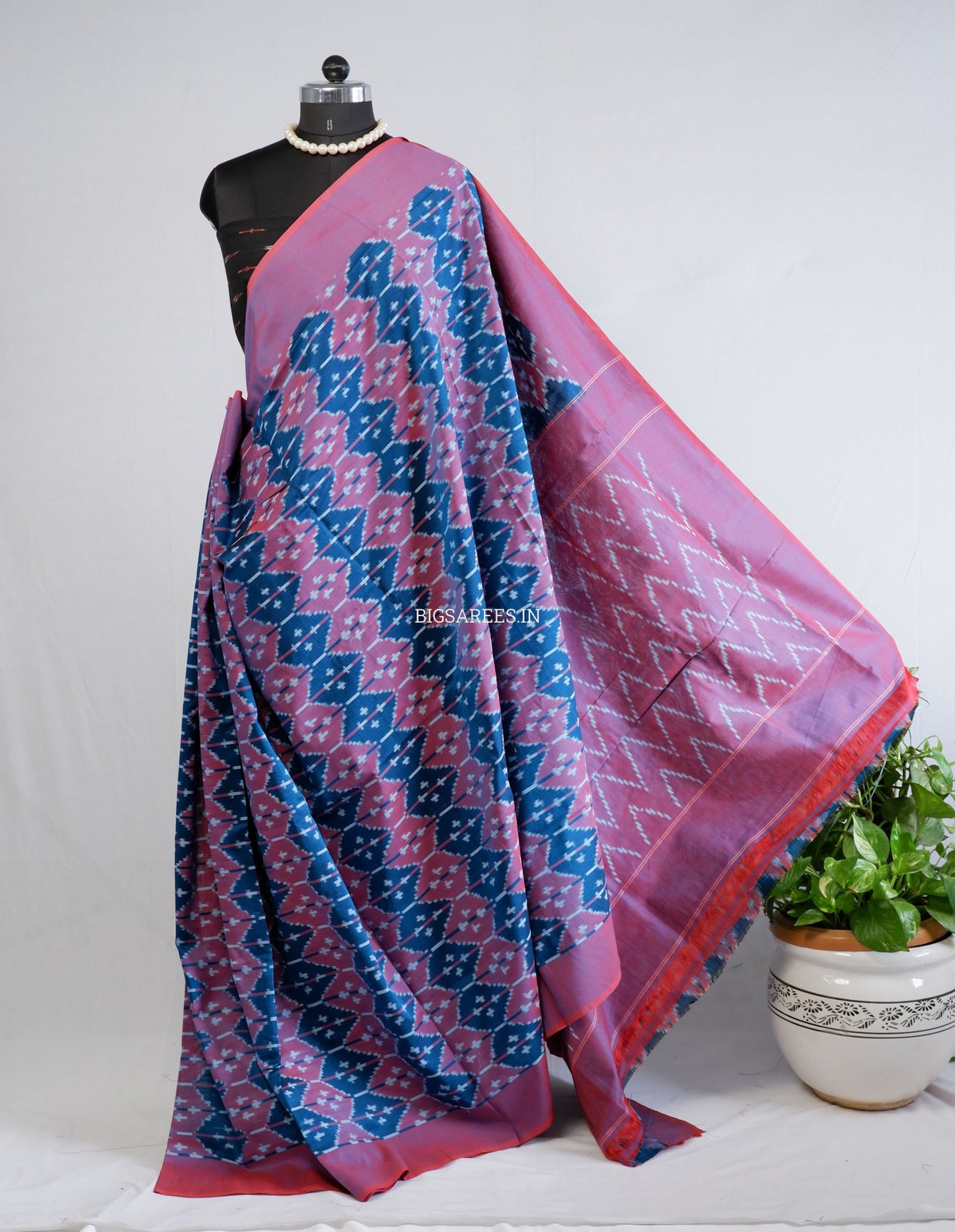 Pochampally Ikat Saree | Mercerised Cotton | Multi
