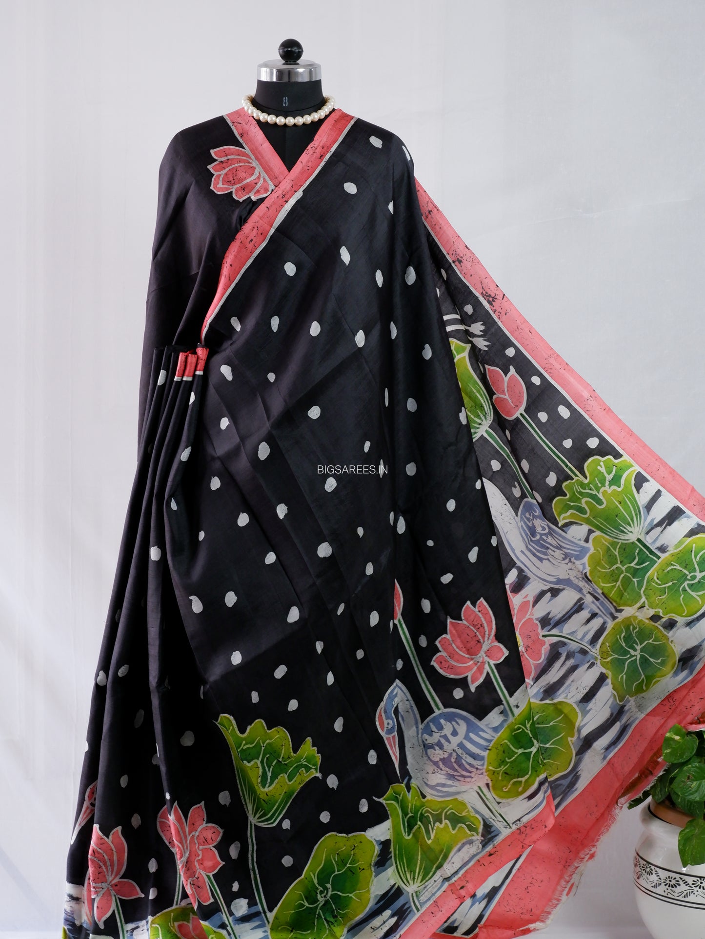 Bishnupuri Hand-Painted  Silk Saree | Pure Silk | Silk Mark Certified