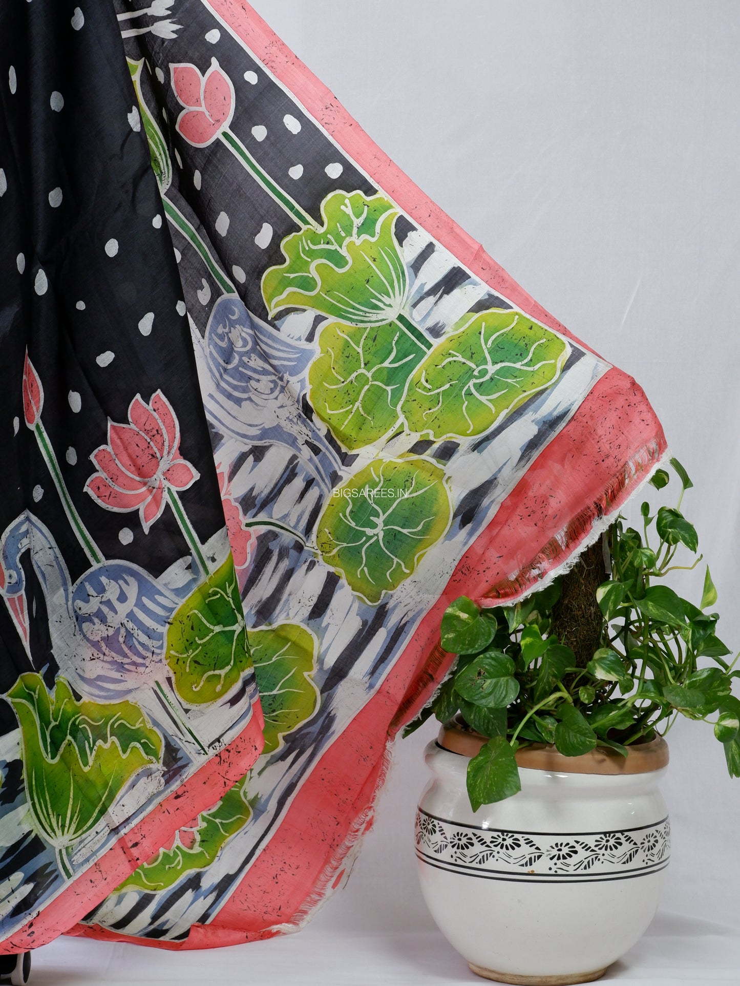 Bishnupuri Hand-Painted  Silk Saree | Pure Silk | Silk Mark Certified