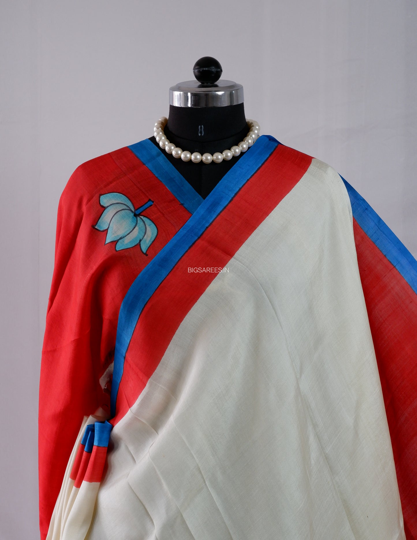 Bishnupuri Hand-Painted  Silk Saree | Pure Silk | Silk Mark Certified