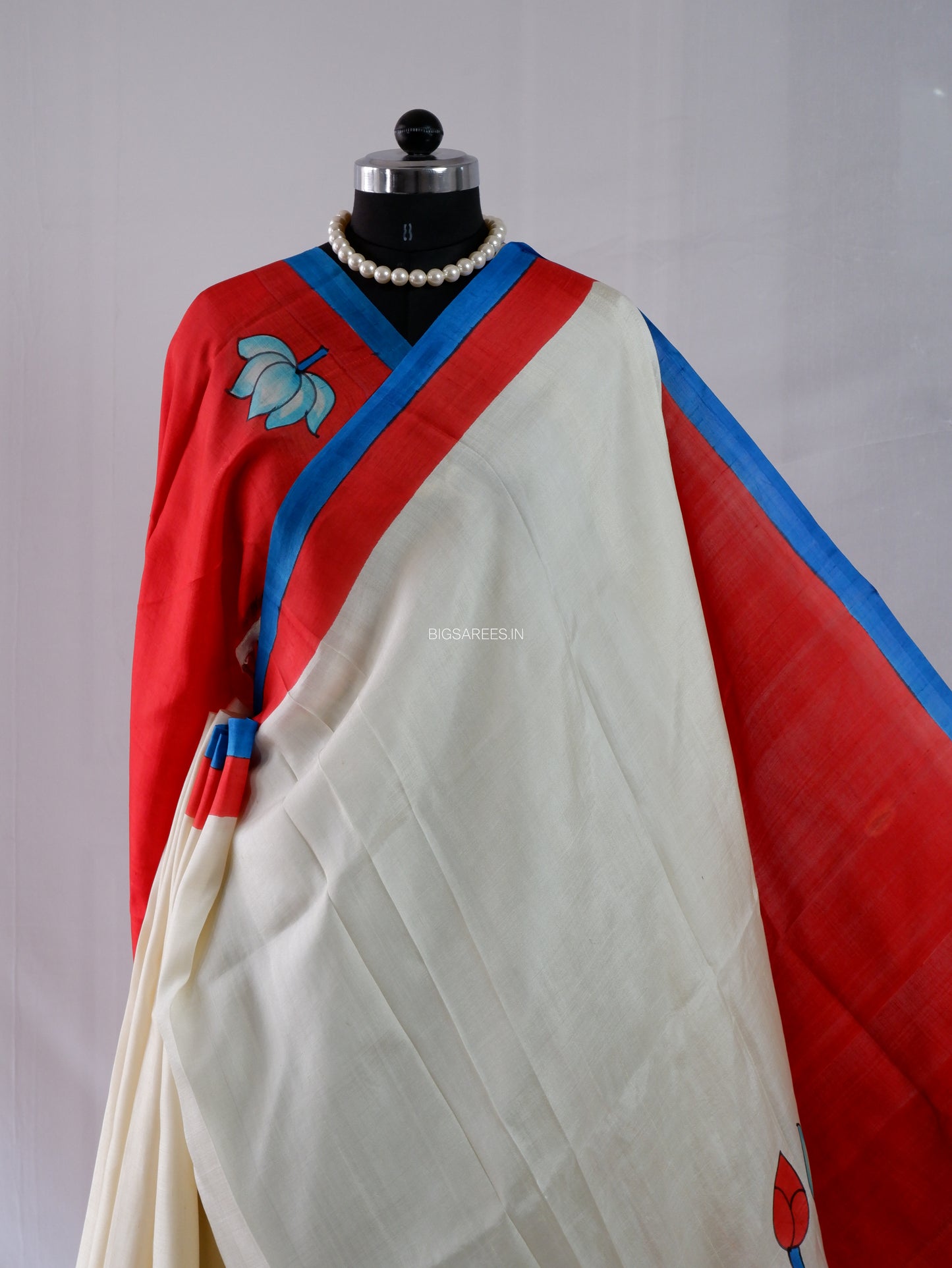 Bishnupuri Hand-Painted  Silk Saree | Pure Silk | Silk Mark Certified