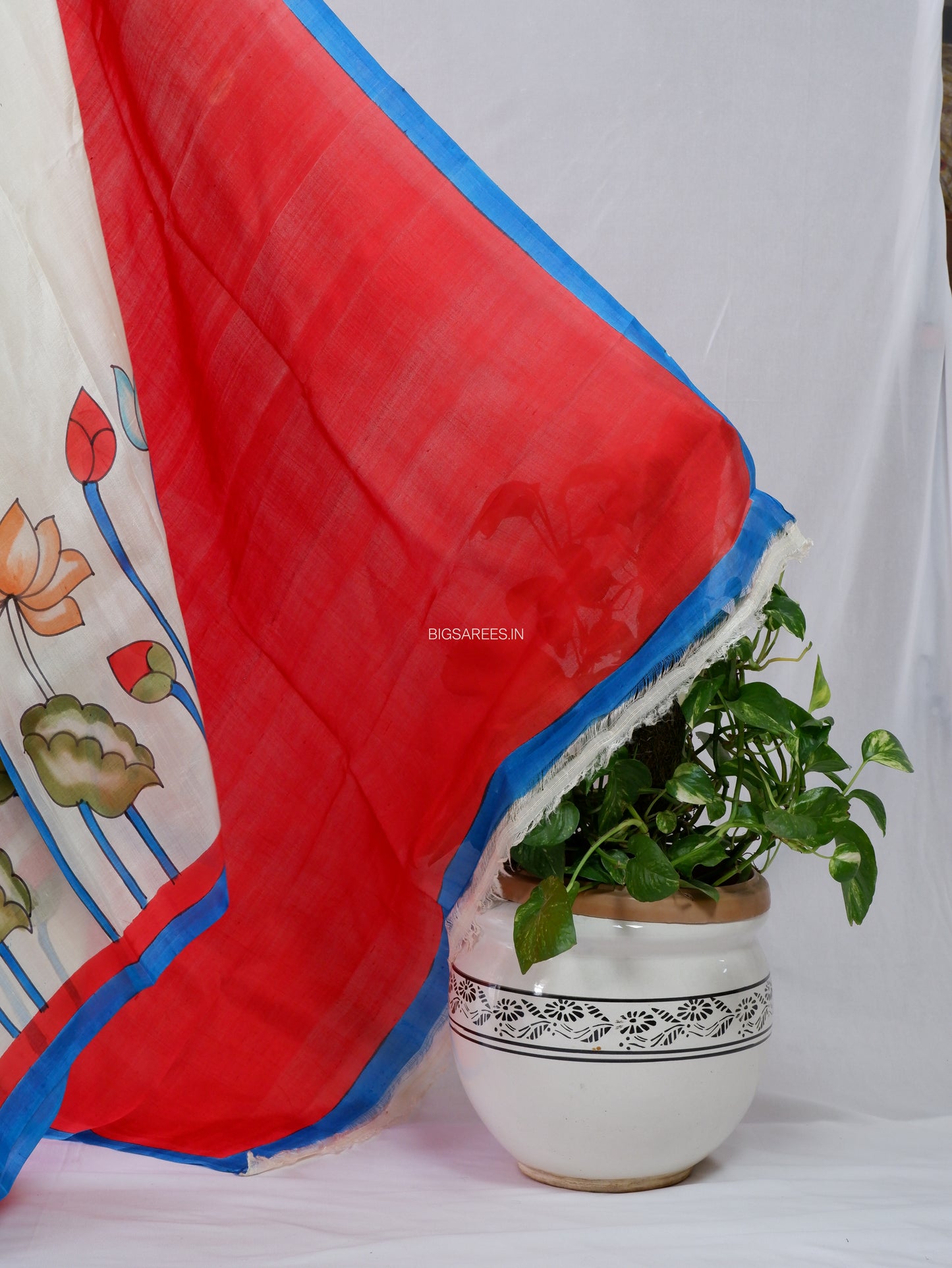 Bishnupuri Hand-Painted  Silk Saree | Pure Silk | Silk Mark Certified
