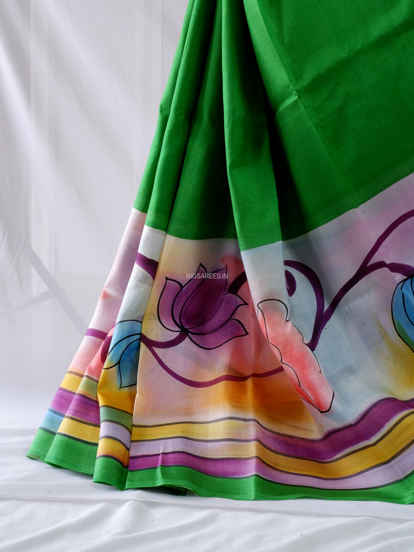 Bishnupuri Silk Hand-Painted Saree | Pure Silk | Silk Mark Certified