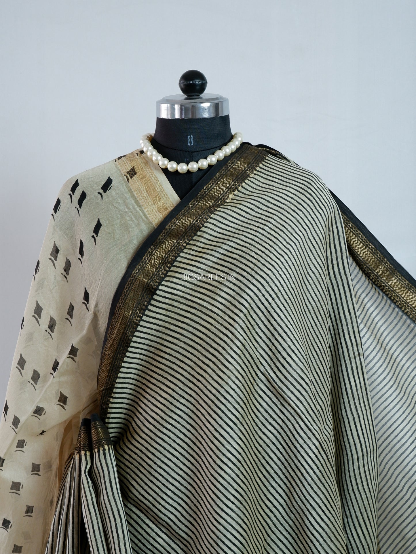 Hand Block Print Saree | Maheshwari Silk |