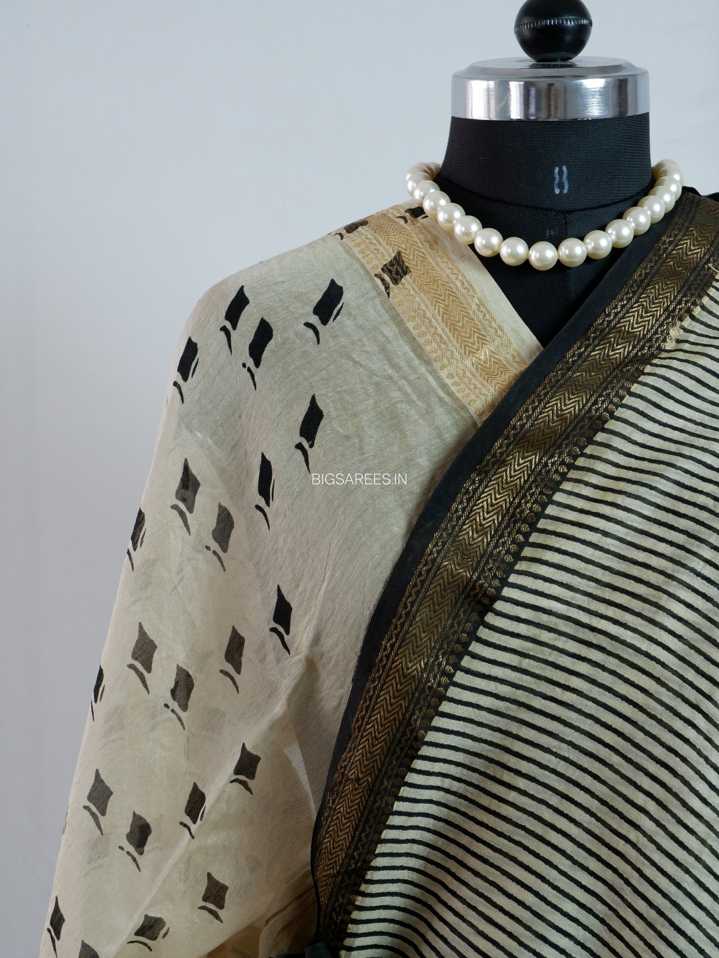 Hand Block Print Saree | Maheshwari Silk |