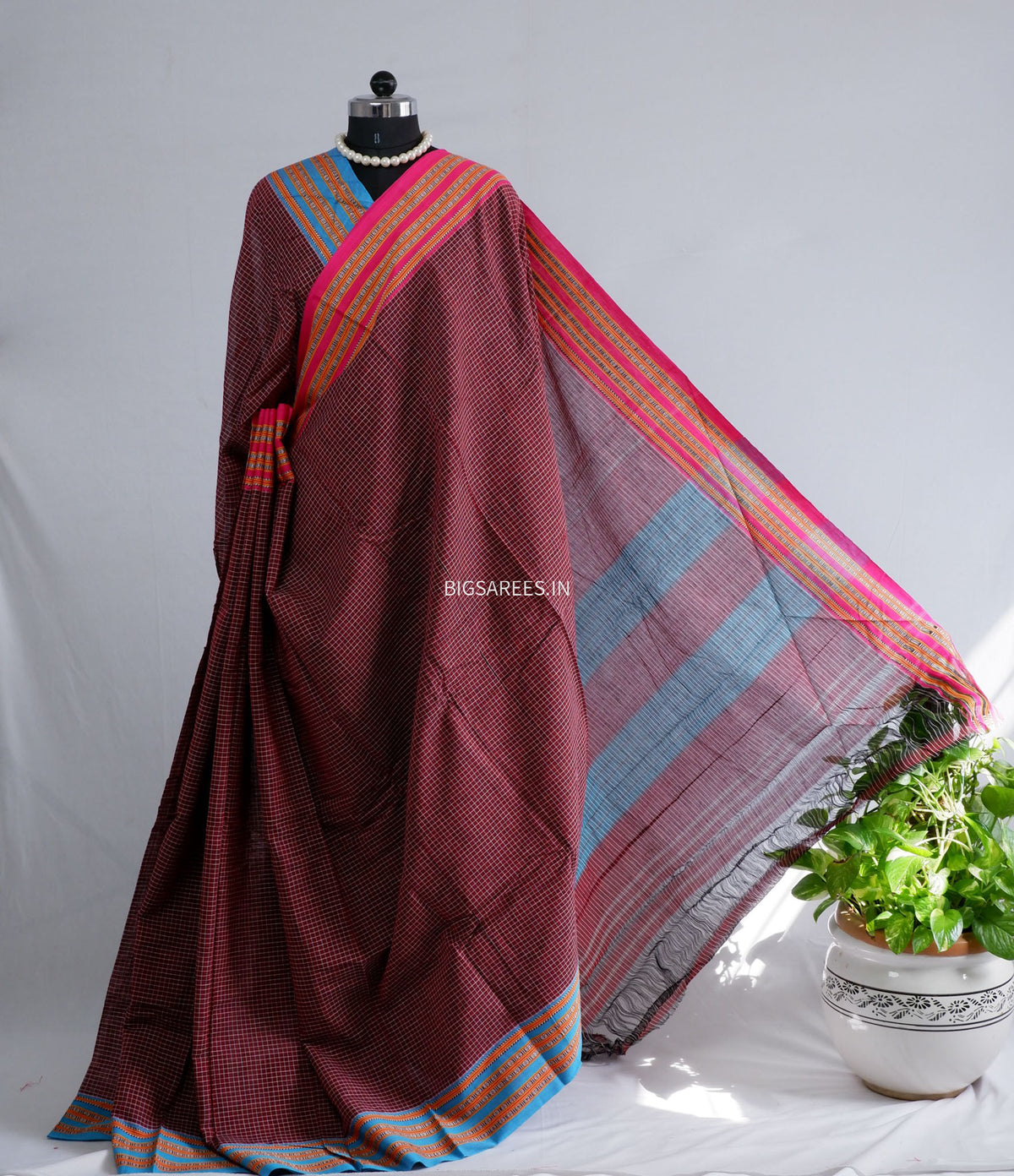 Ilkal Handwoven Cotton Saree | Handloom Marked |