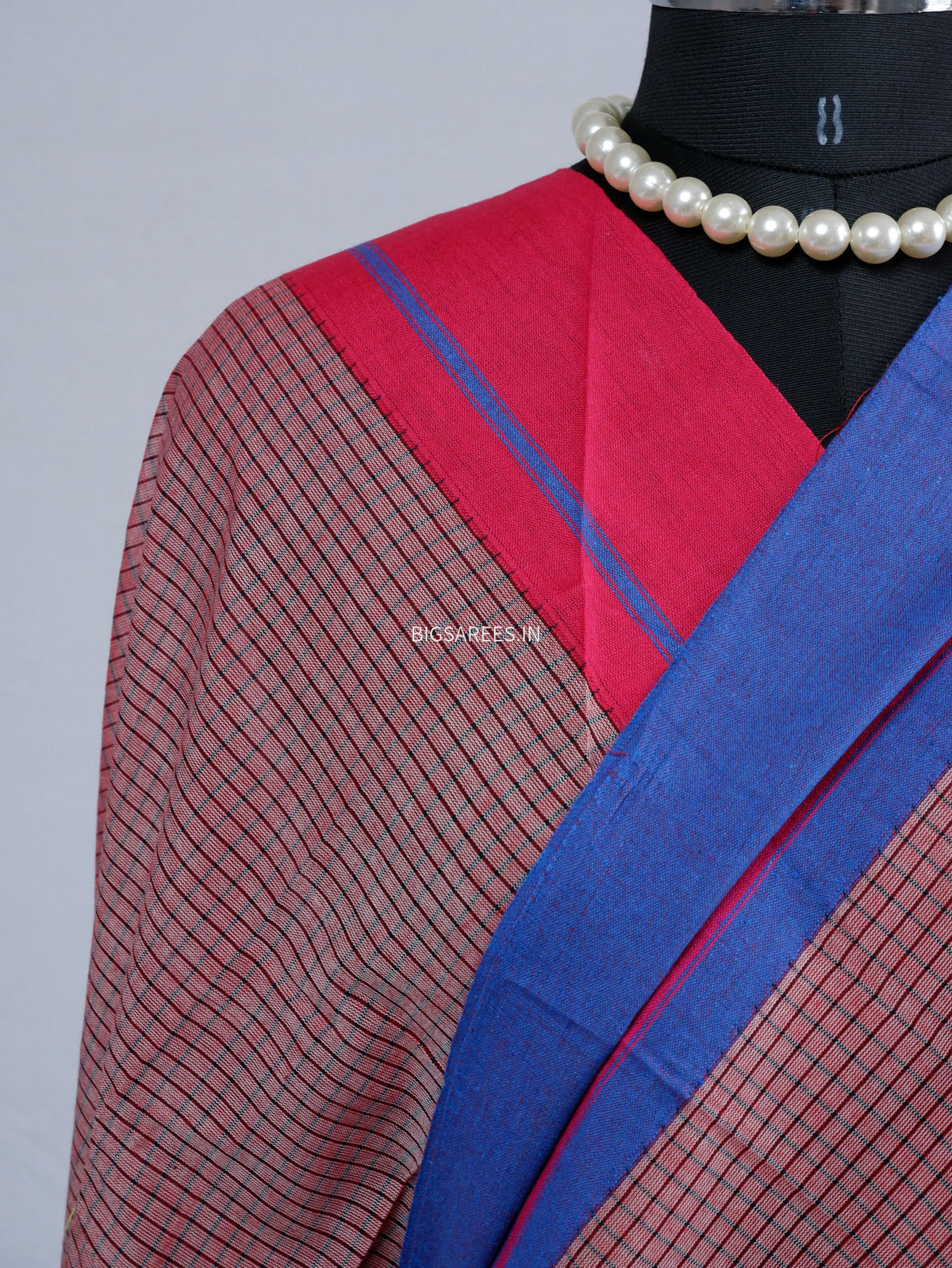 Ilkal Handwoven Cotton Saree | Handloom Marked |