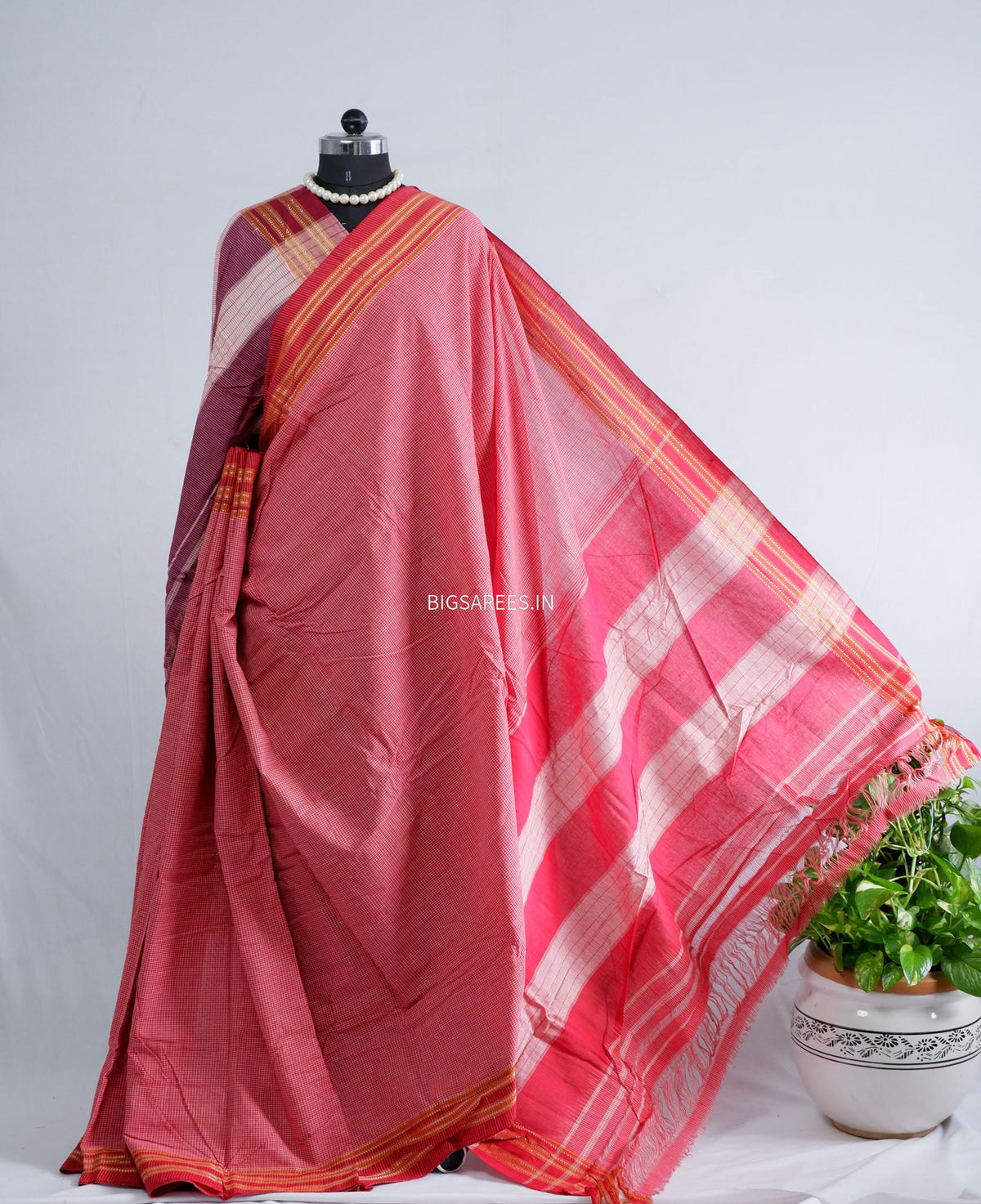 Ilkal Handwoven Cotton Saree | Handloom Marked |