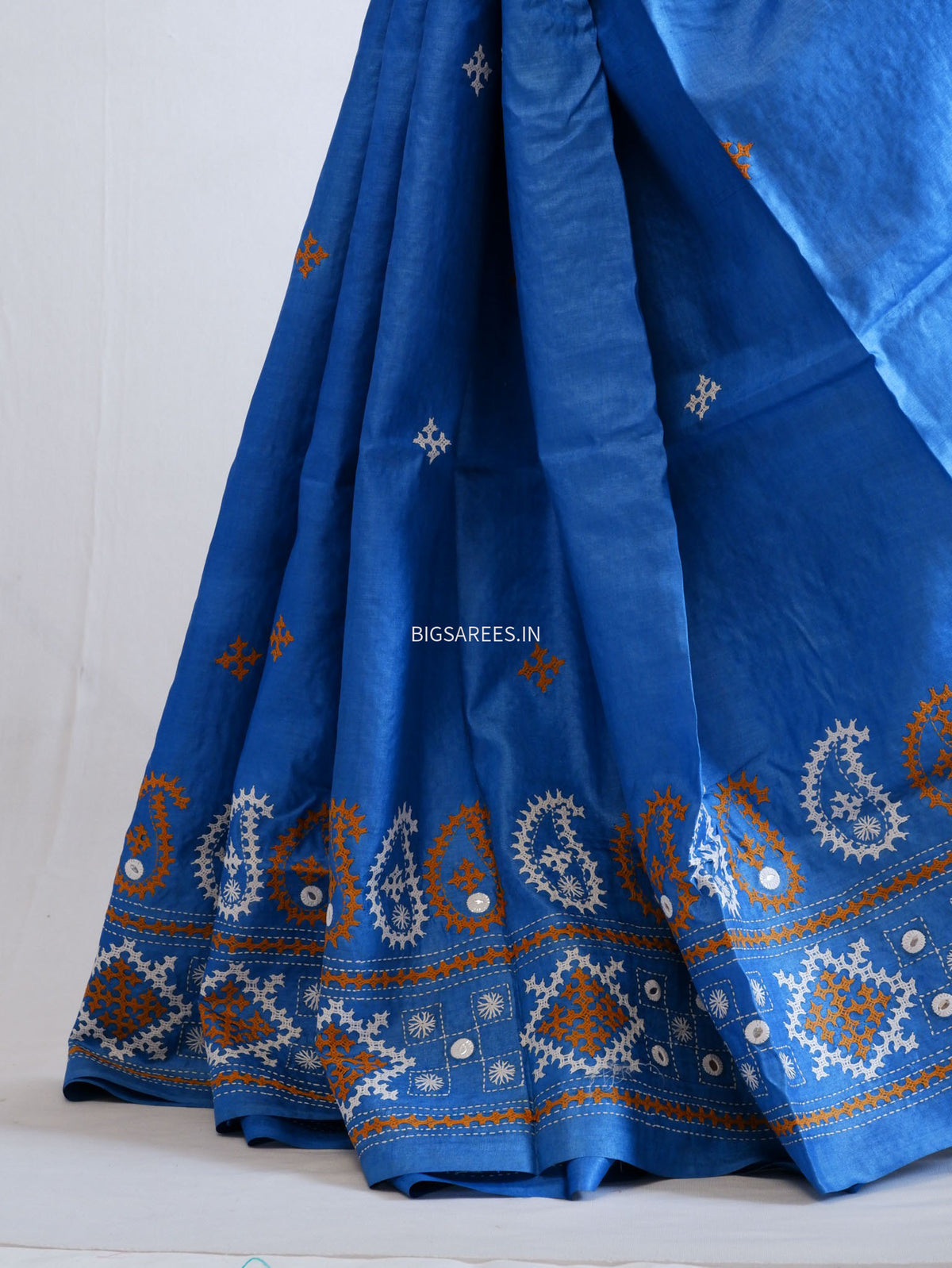 Kutchi Hand Embroidered Saree | Tassar Silk | Silk Marked | Multicolor