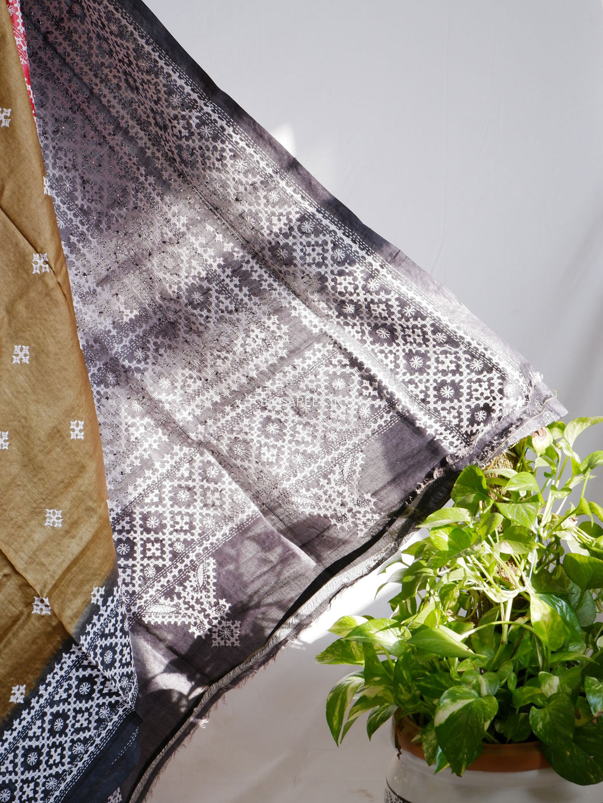 Kutchi Hand Embroidered Saree | Tassar Silk | Silk Marked | Multi Color