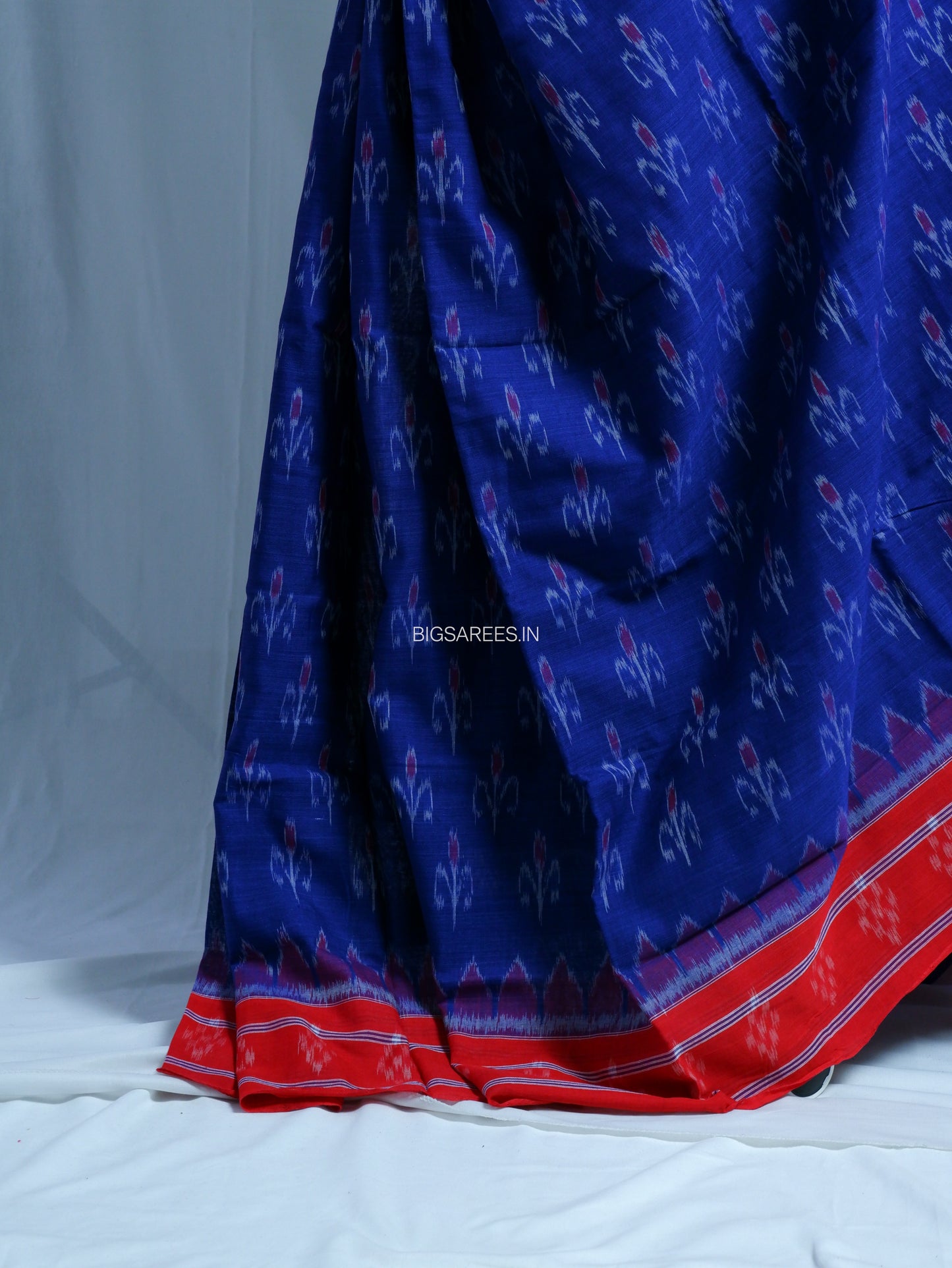 Sambalpuri Ikat Handwoven Saree | Cotton | Royal Blue