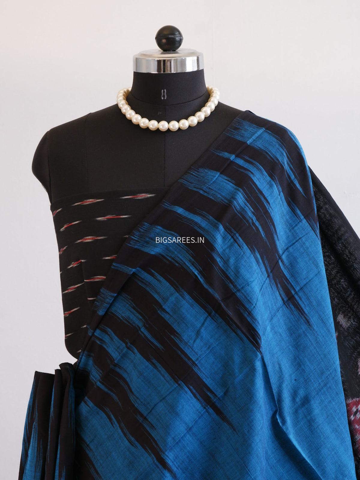 Sambalpuri Ikat Handwoven Saree | Cotton | Blue