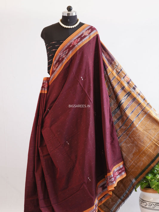 Sambalpuri Ikat Handwoven Saree | Cotton | Multicolor