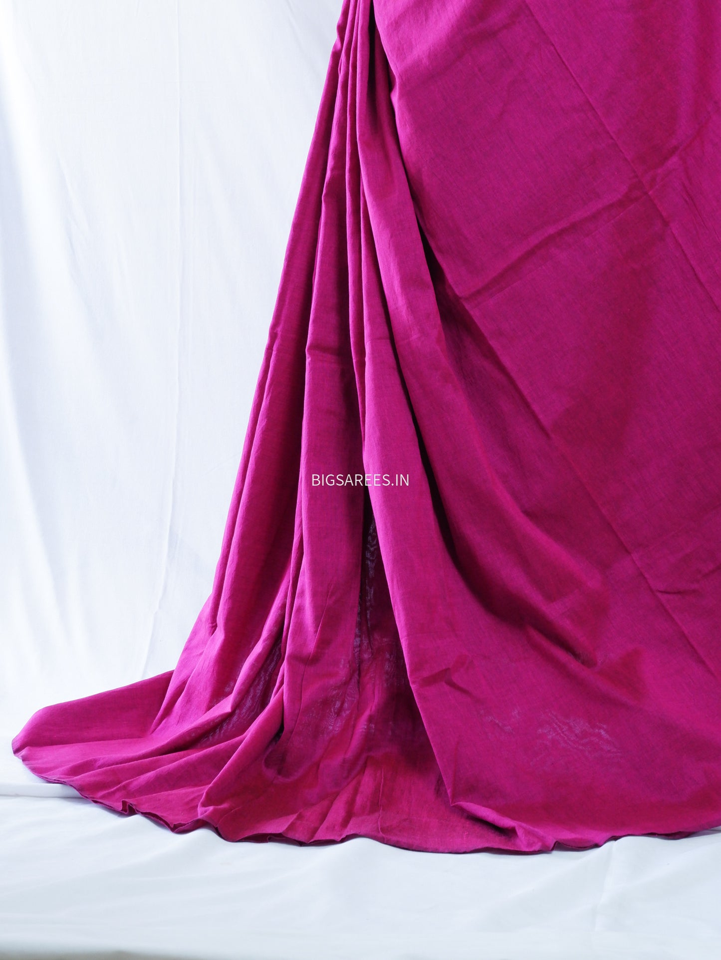 Handwoven Saree | Acrylic Cotton | Magenta