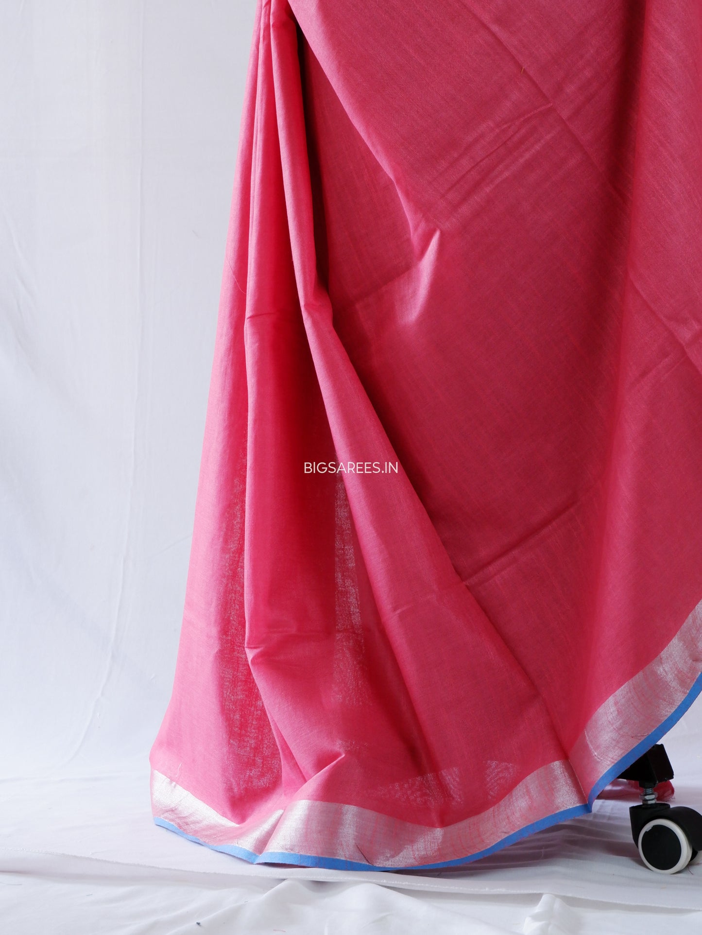 Cotton Linen Saree | Muted Pink