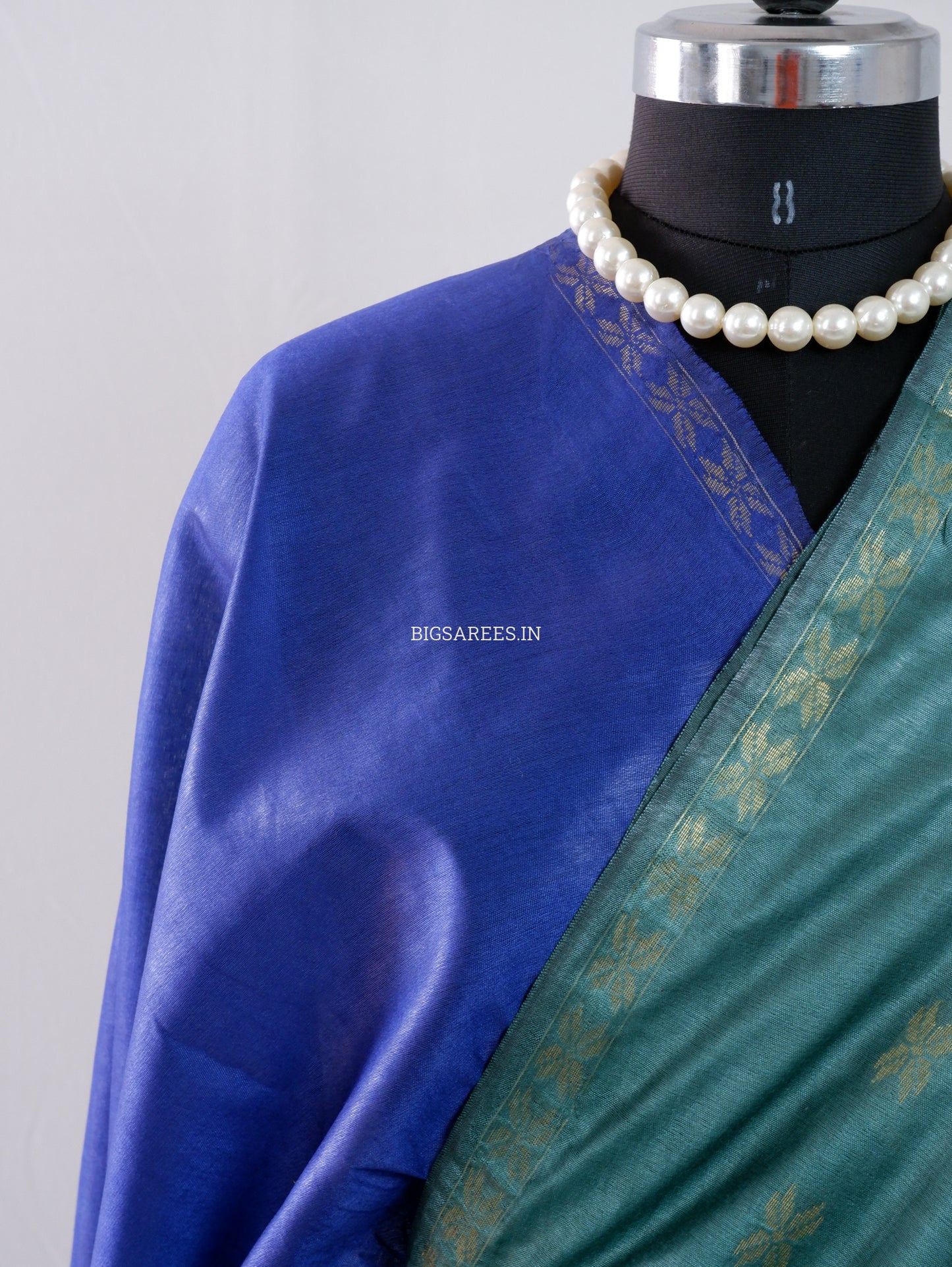 Beautifully Crafted Semi Silk Saree | Blue