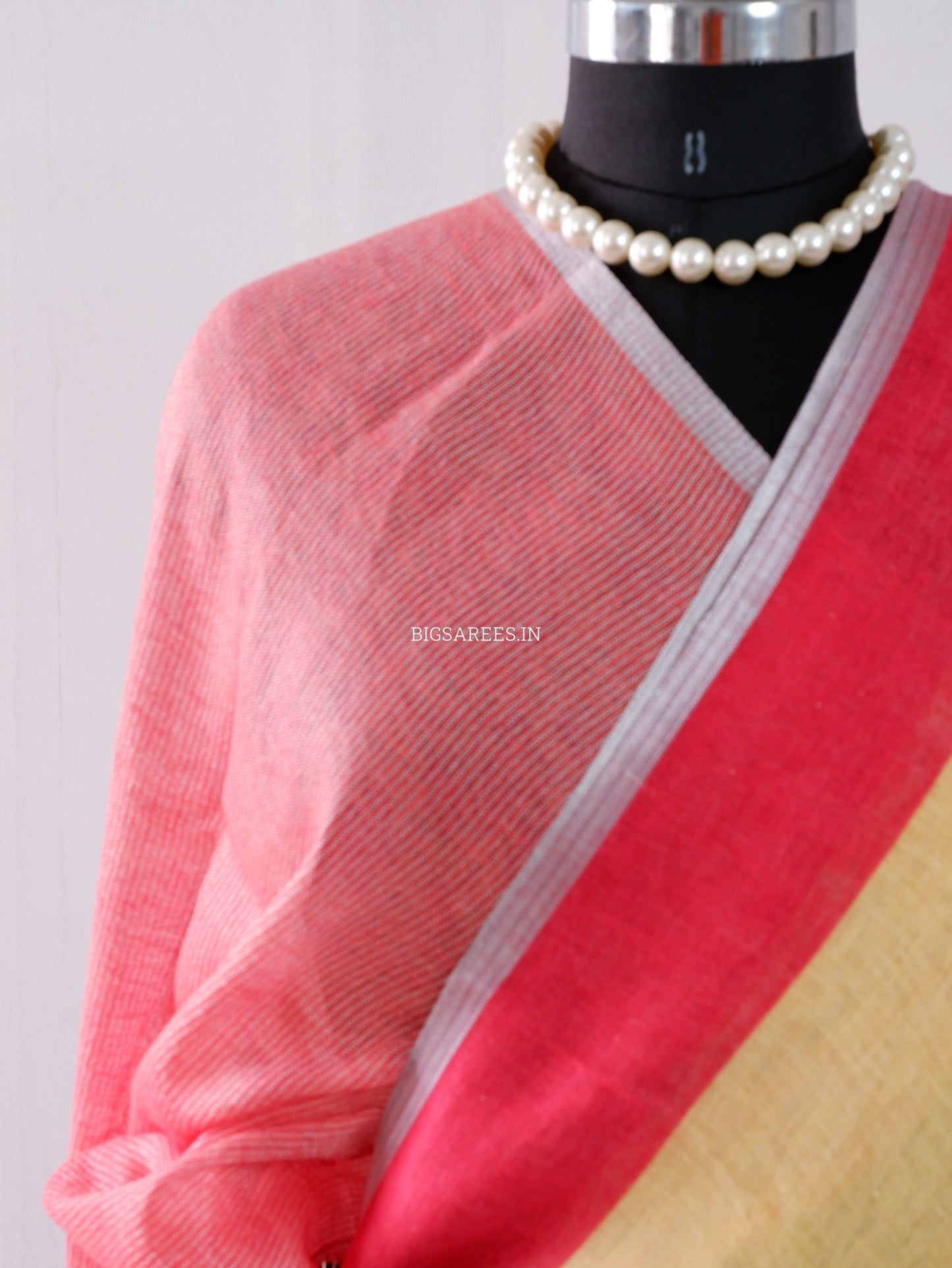 Digital Print Saree | Linen by Linen | Yellow