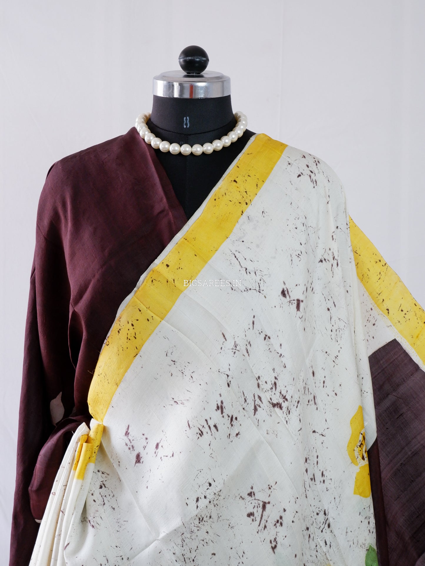 Hand-Painted Bishnupuri Silk Saree | Pure Silk | Silk Mark Certified