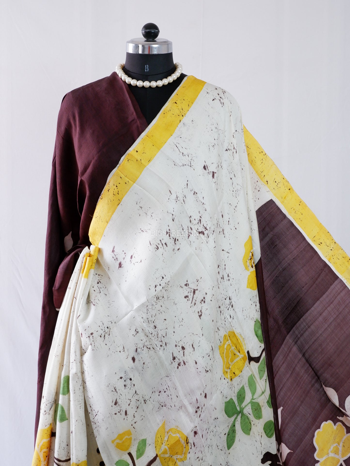 Hand-Painted Bishnupuri Silk Saree | Pure Silk | Silk Mark Certified