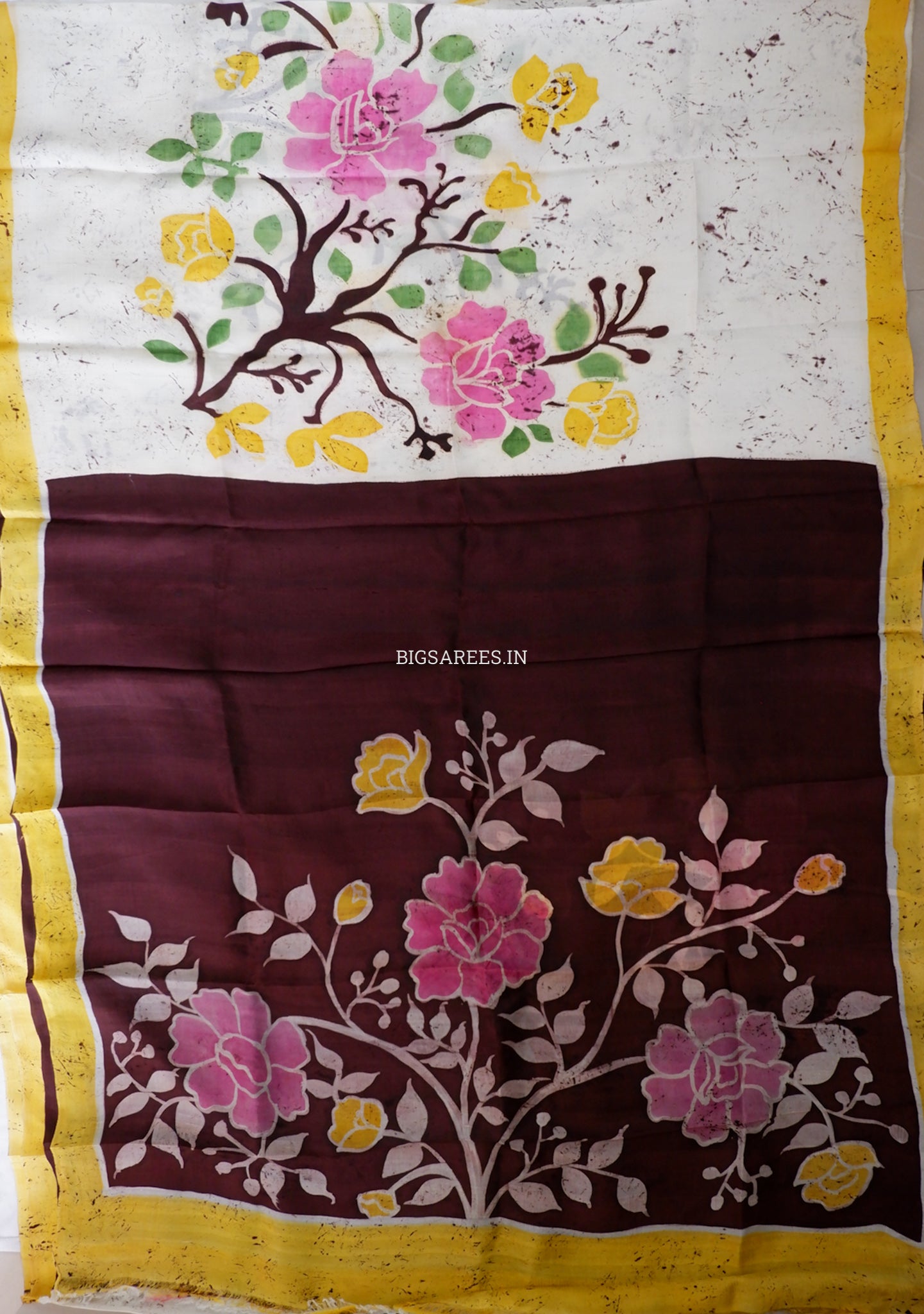 Hand-Painted Bishnupuri Silk Saree | Pure Silk | Silk Mark Certified
