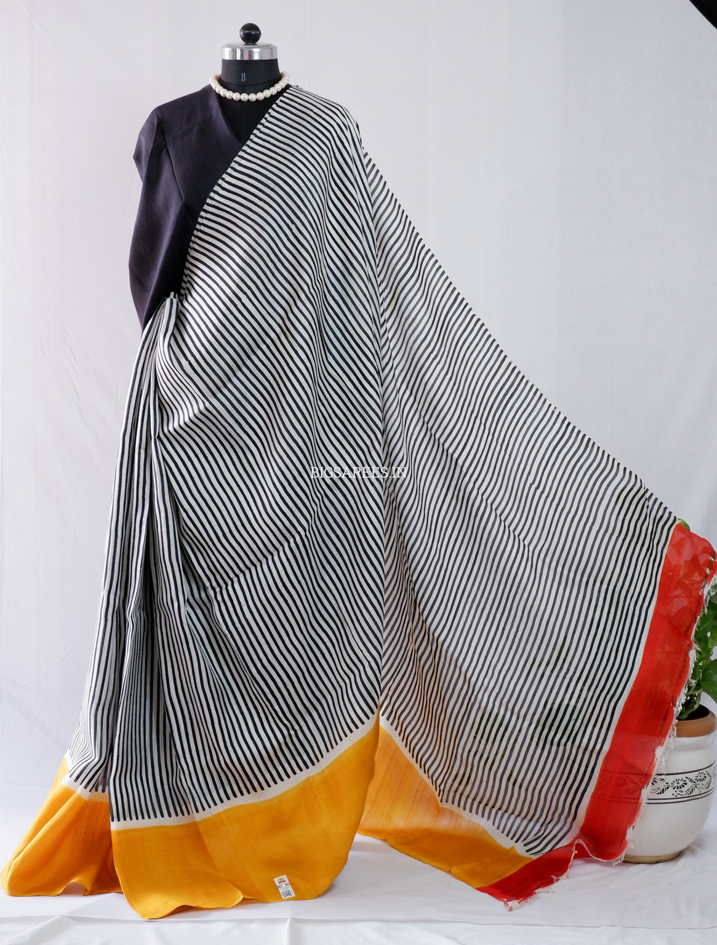 Hand-Painted Bishnupuri Silk Saree | Pure Silk | Silk Mark Certified