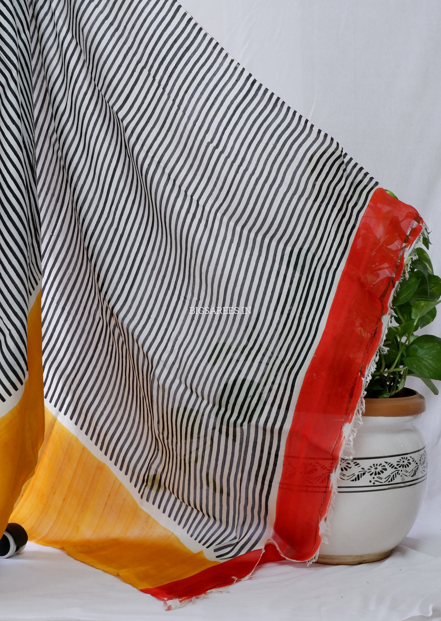 Hand-Painted Bishnupuri Silk Saree | Pure Silk | Silk Mark Certified