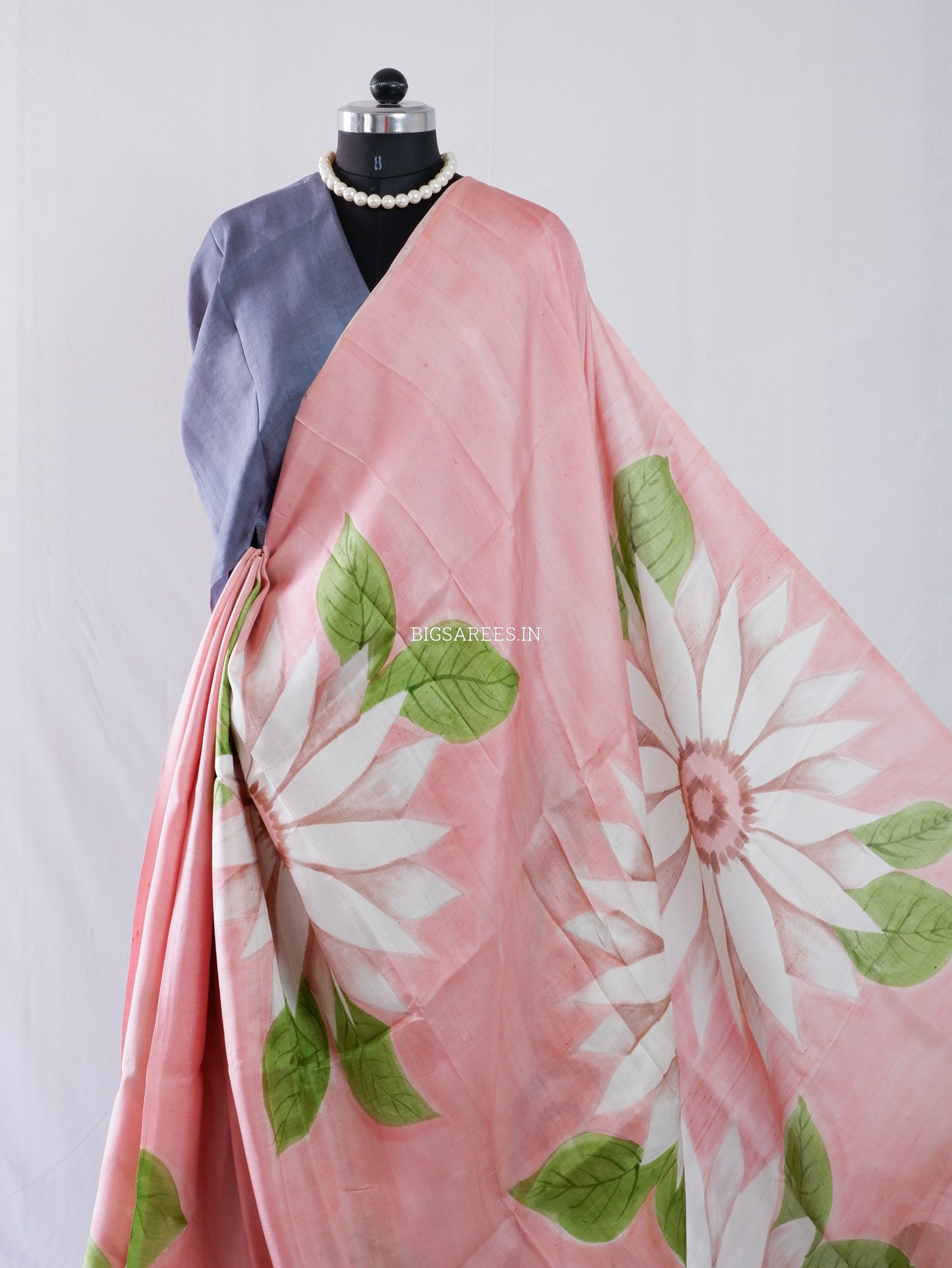 Hand-Painted Bishnupuri Silk Saree | Pure Silk | Silk Mark Certified