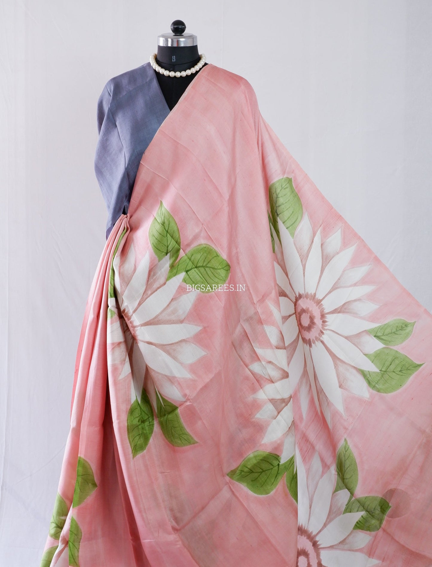 Hand-Painted Bishnupuri Silk Saree | Pure Silk | Silk Mark Certified