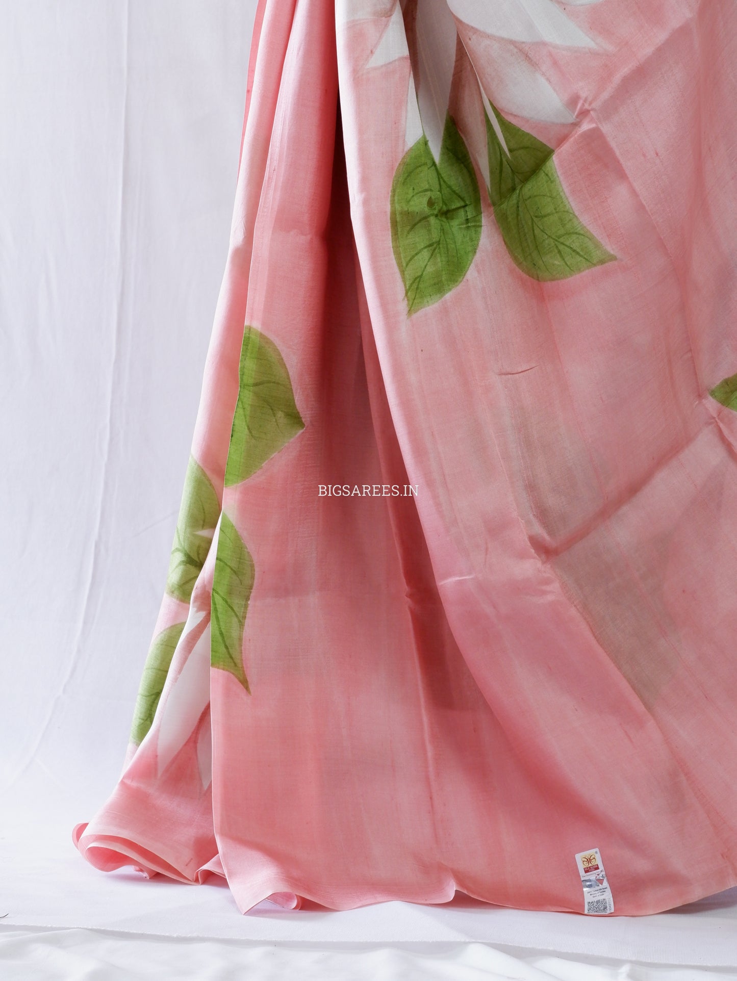 Hand-Painted Bishnupuri Silk Saree | Pure Silk | Silk Mark Certified