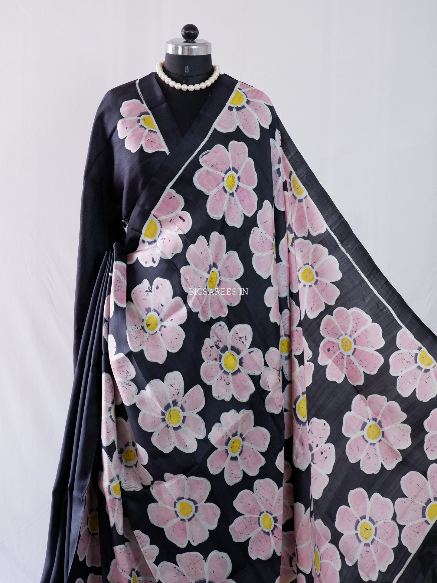 Hand-Painted Bishnupuri Silk Saree | Pure Silk | Silk Mark Certified
