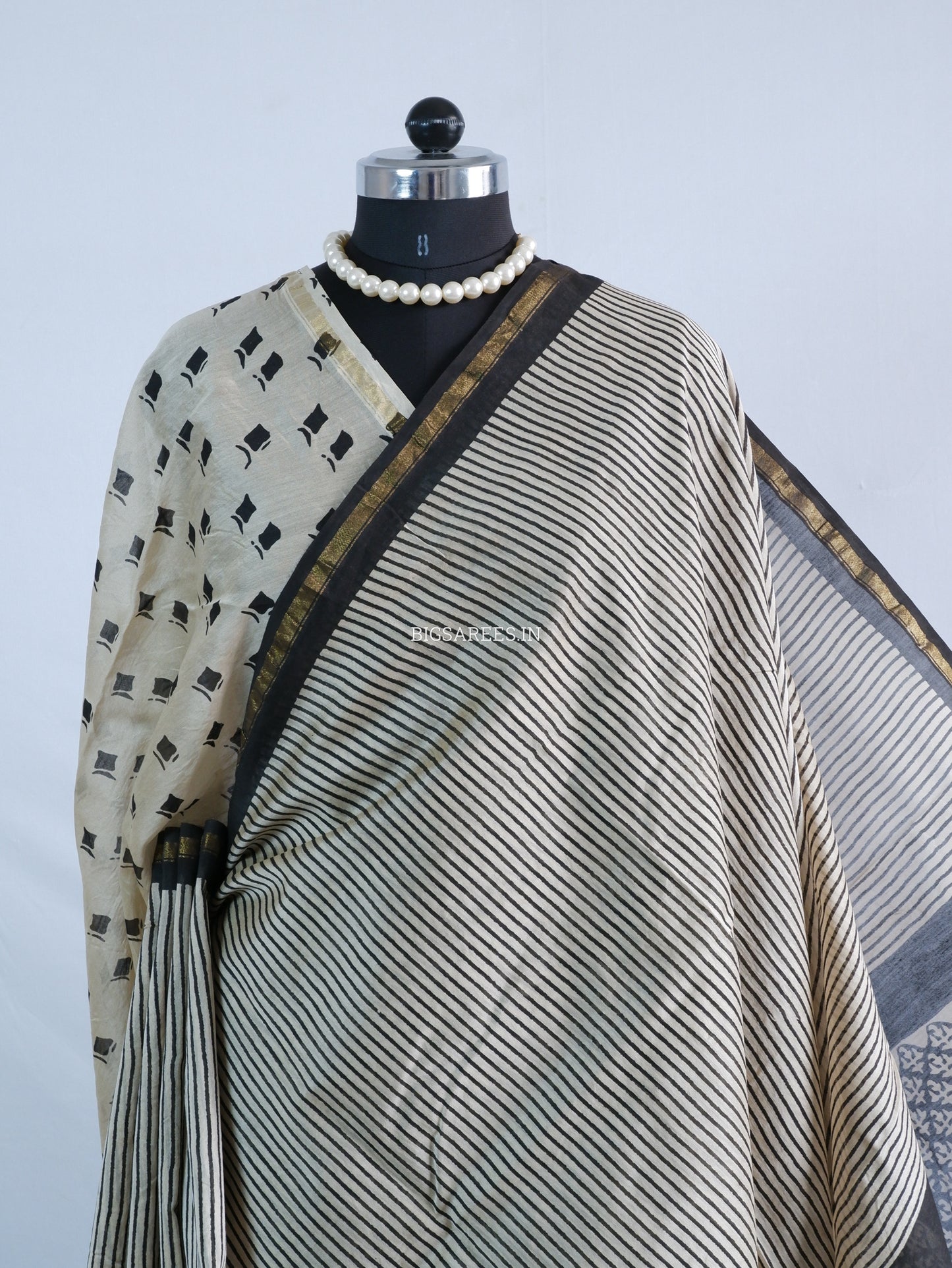 Hand Block Print Saree | Chanderi Silk |