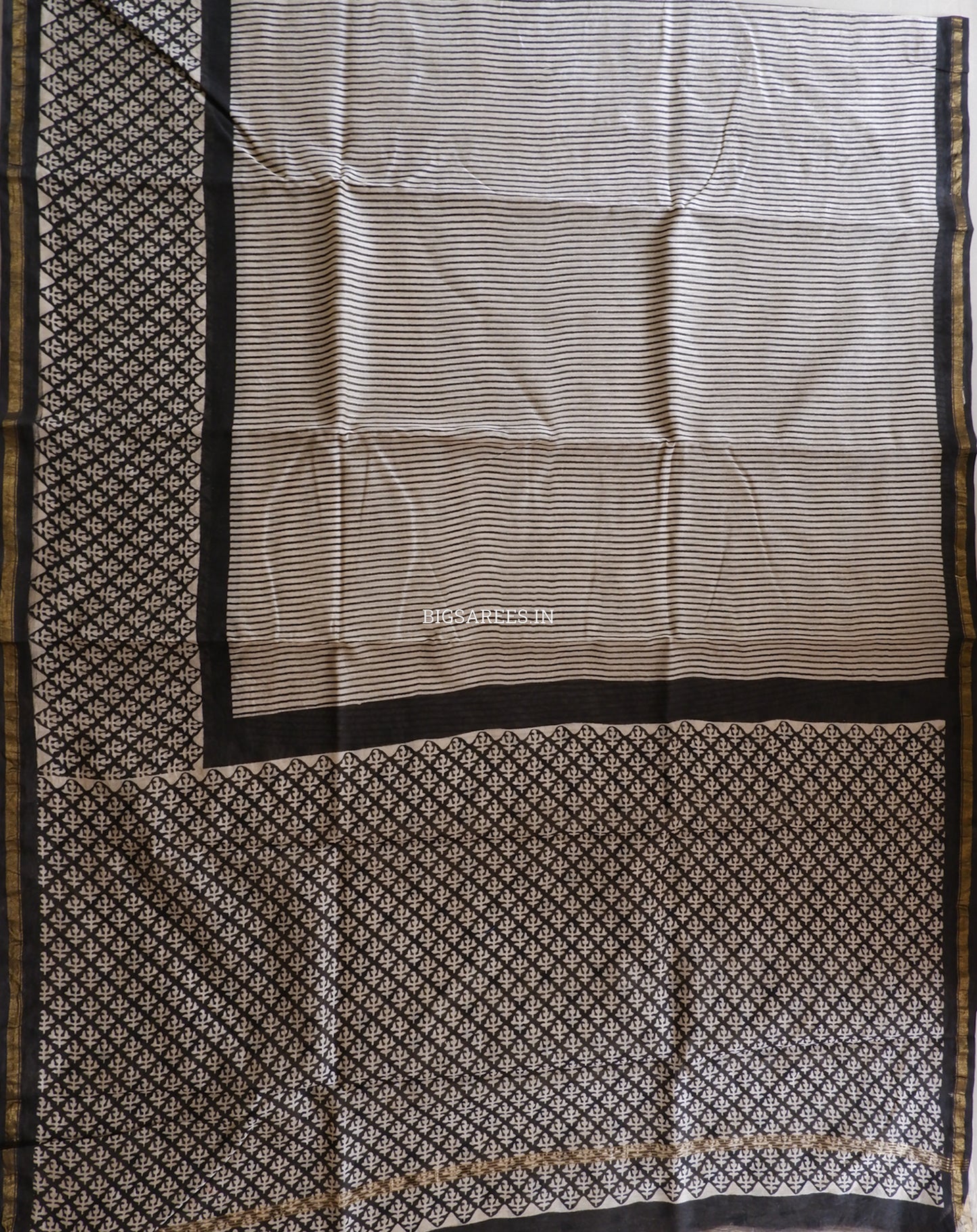 Hand Block Print Saree | Chanderi Silk |