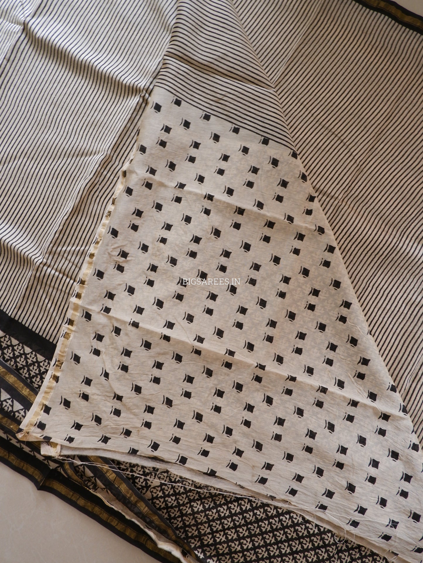 Hand Block Print Saree | Chanderi Silk |