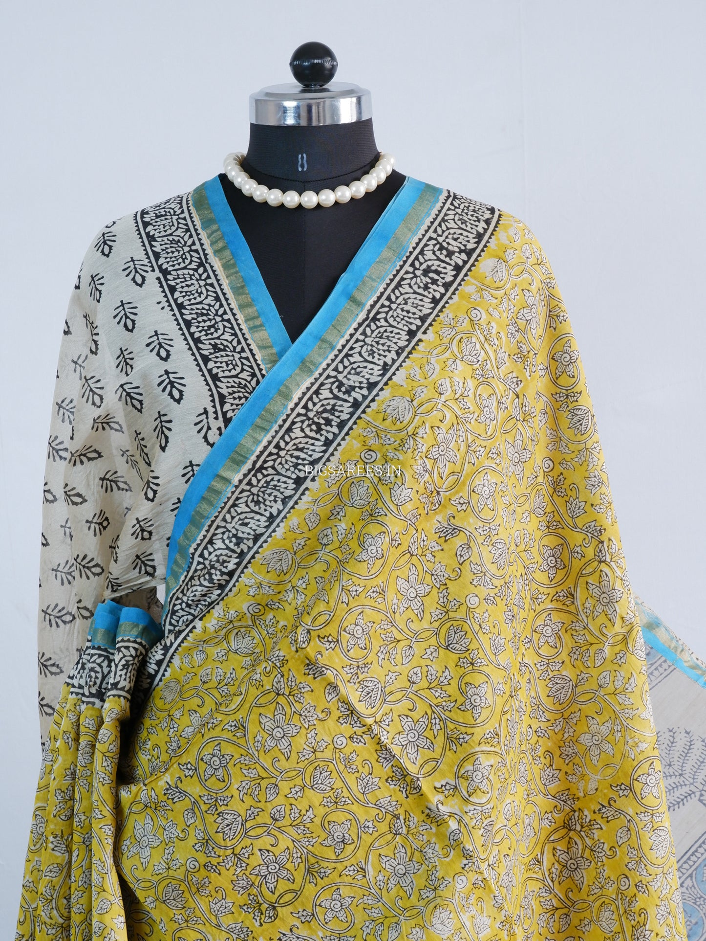 Hand Block Print Saree | Chanderi Silk |