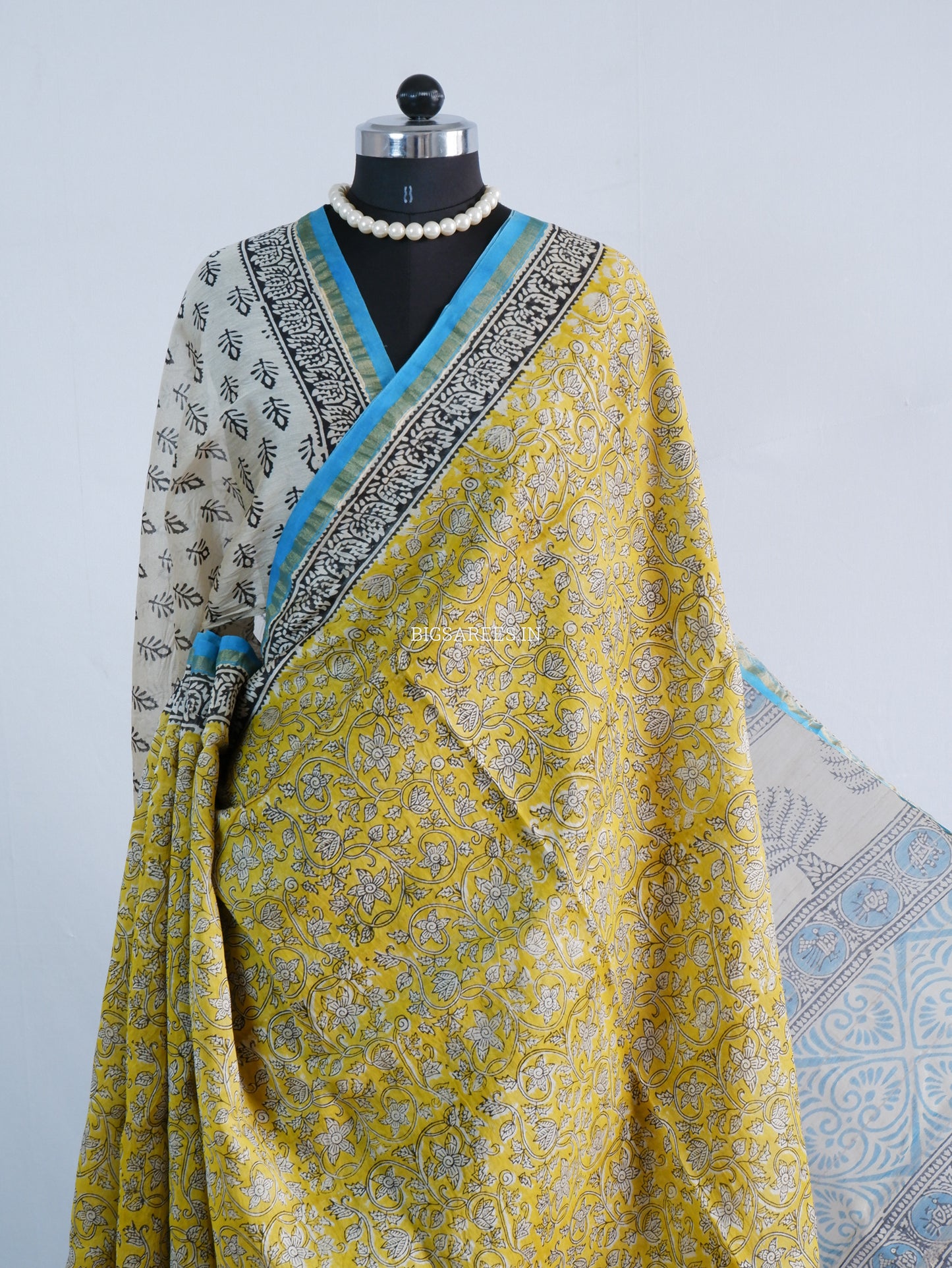Hand Block Print Saree | Chanderi Silk |