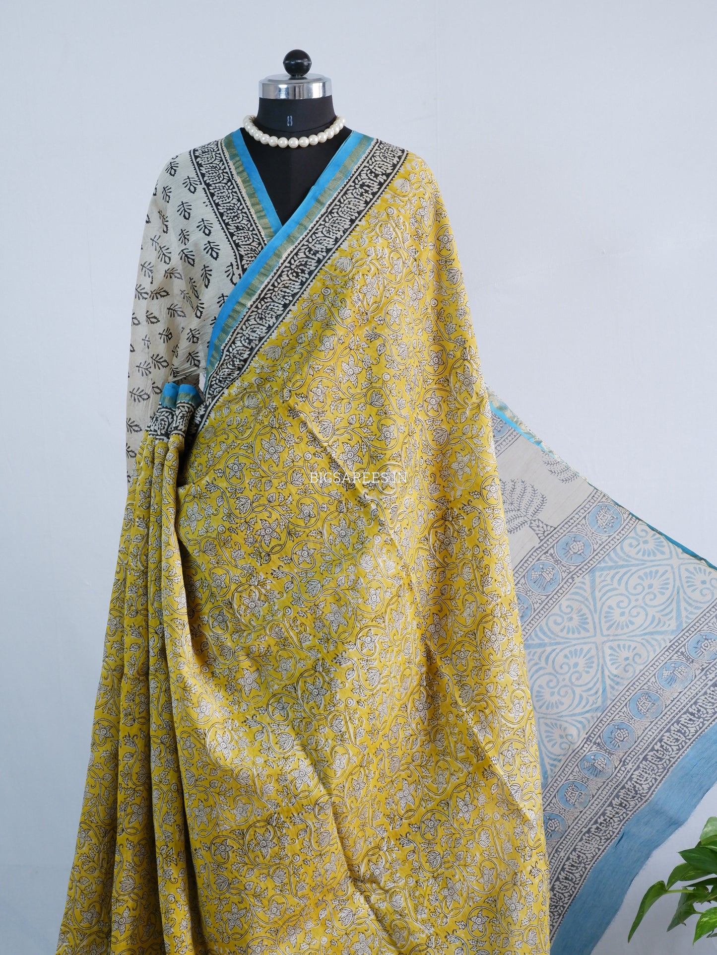 Hand Block Print Saree | Chanderi Silk |