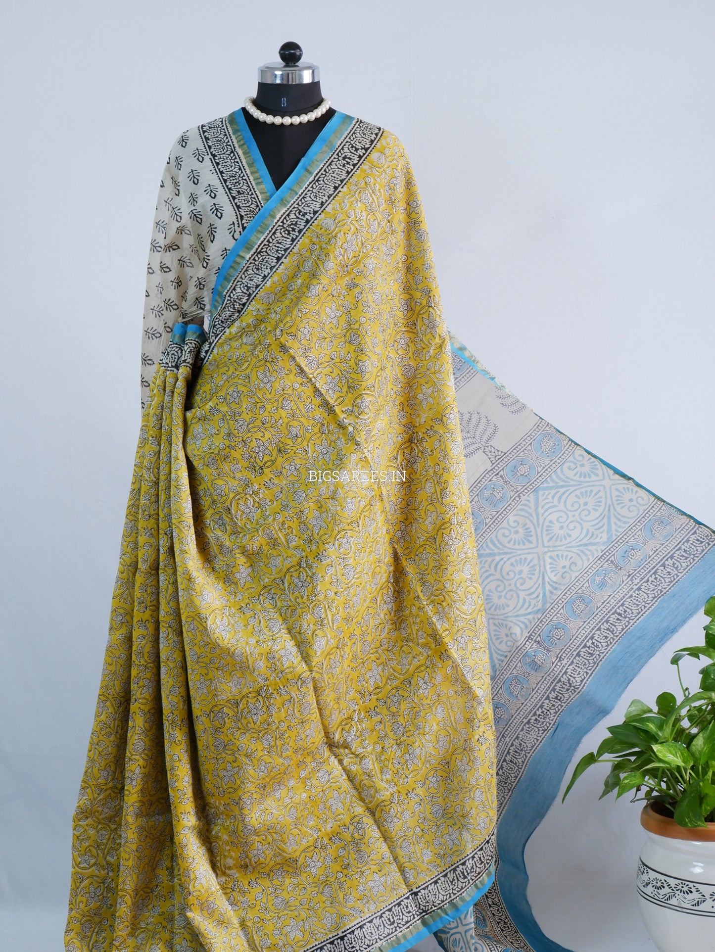 Hand Block Print Saree | Chanderi Silk |