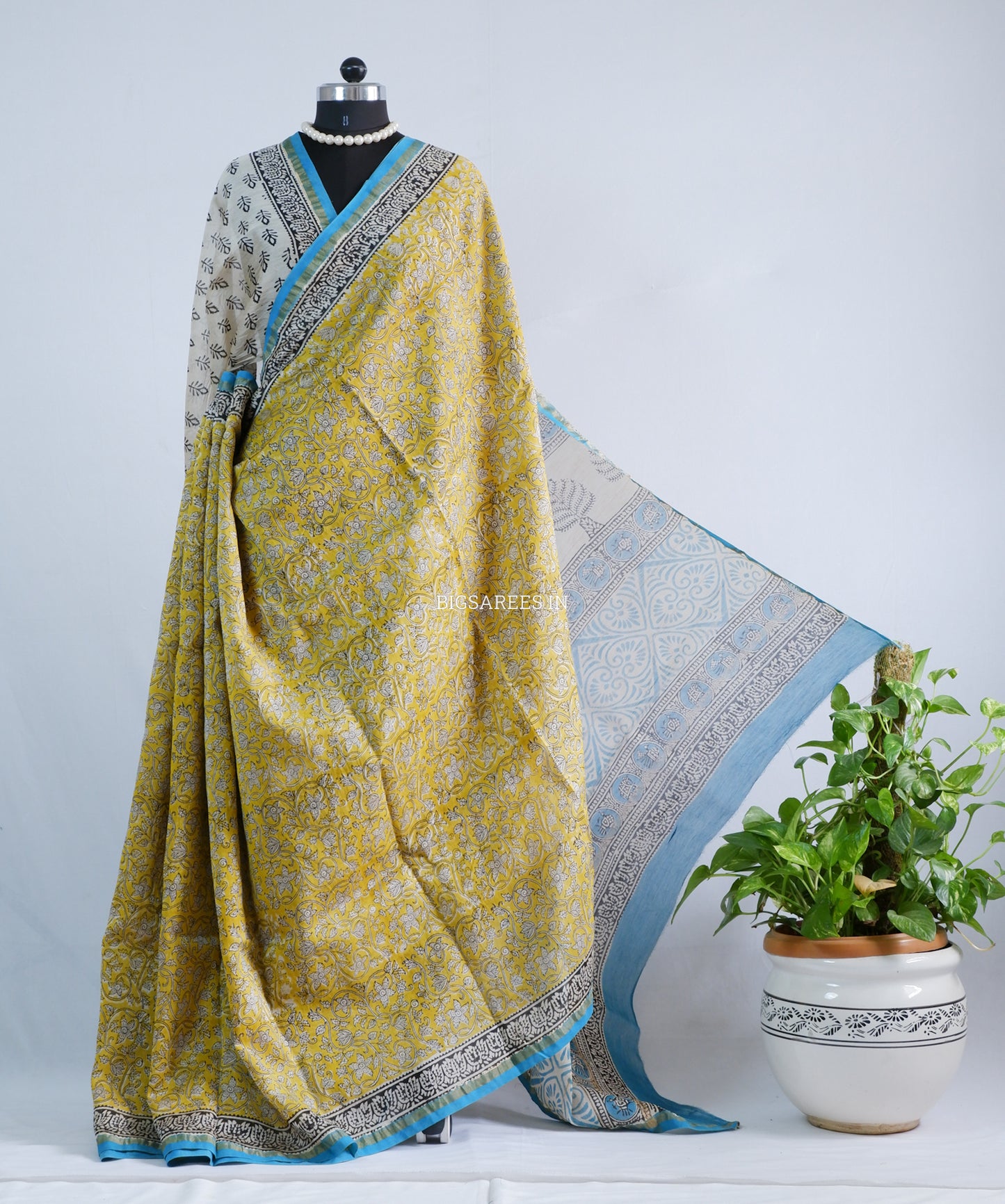 Hand Block Print Saree | Chanderi Silk |