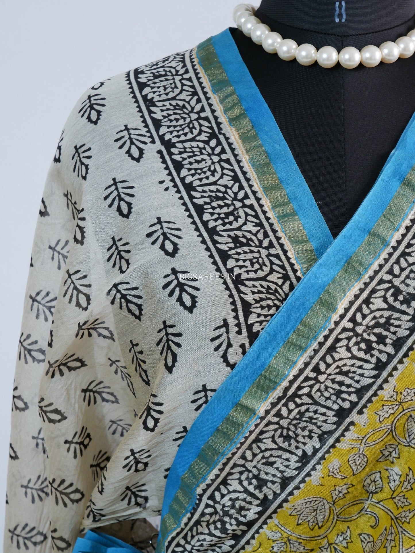 Hand Block Print Saree | Chanderi Silk |