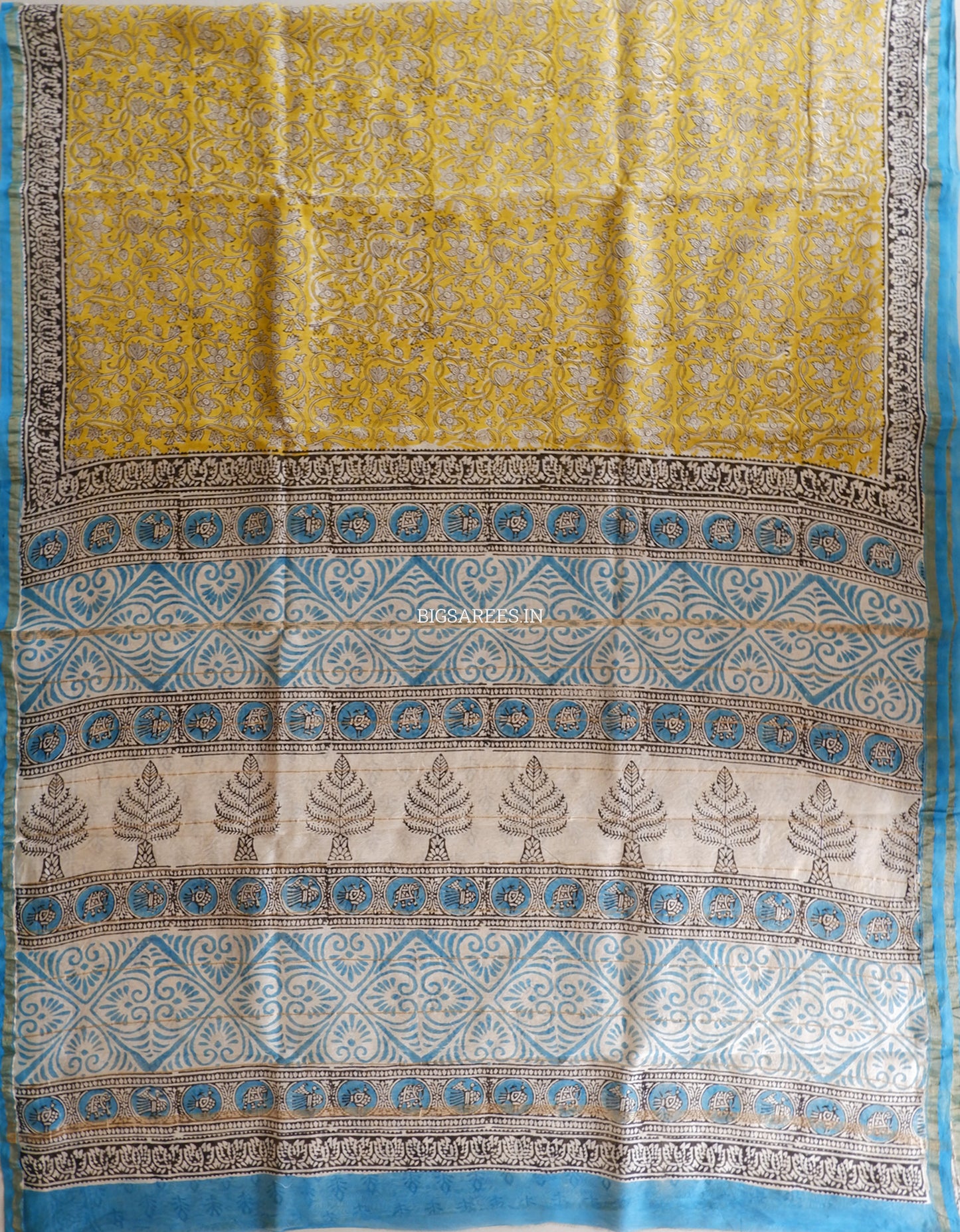 Hand Block Print Saree | Chanderi Silk |