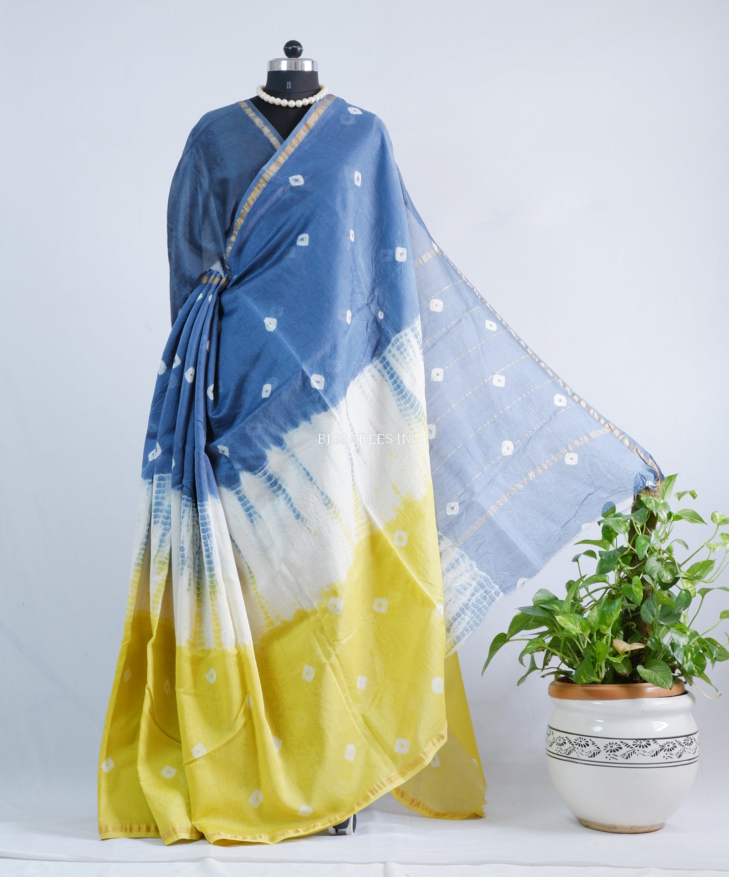 Hand Block Print Saree | Chanderi Silk | Multicolor