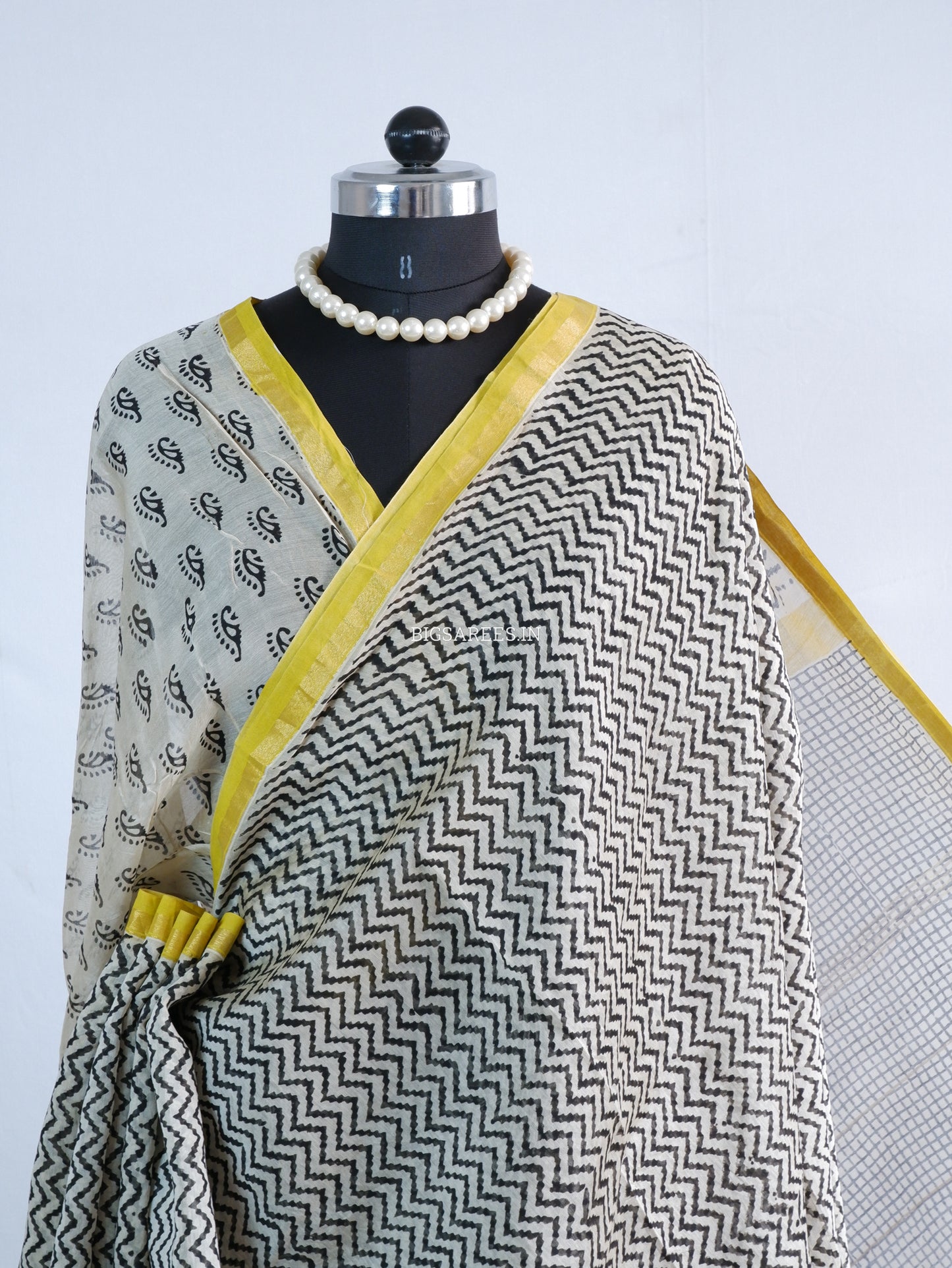Hand Block Print Saree | Chanderi Silk |
