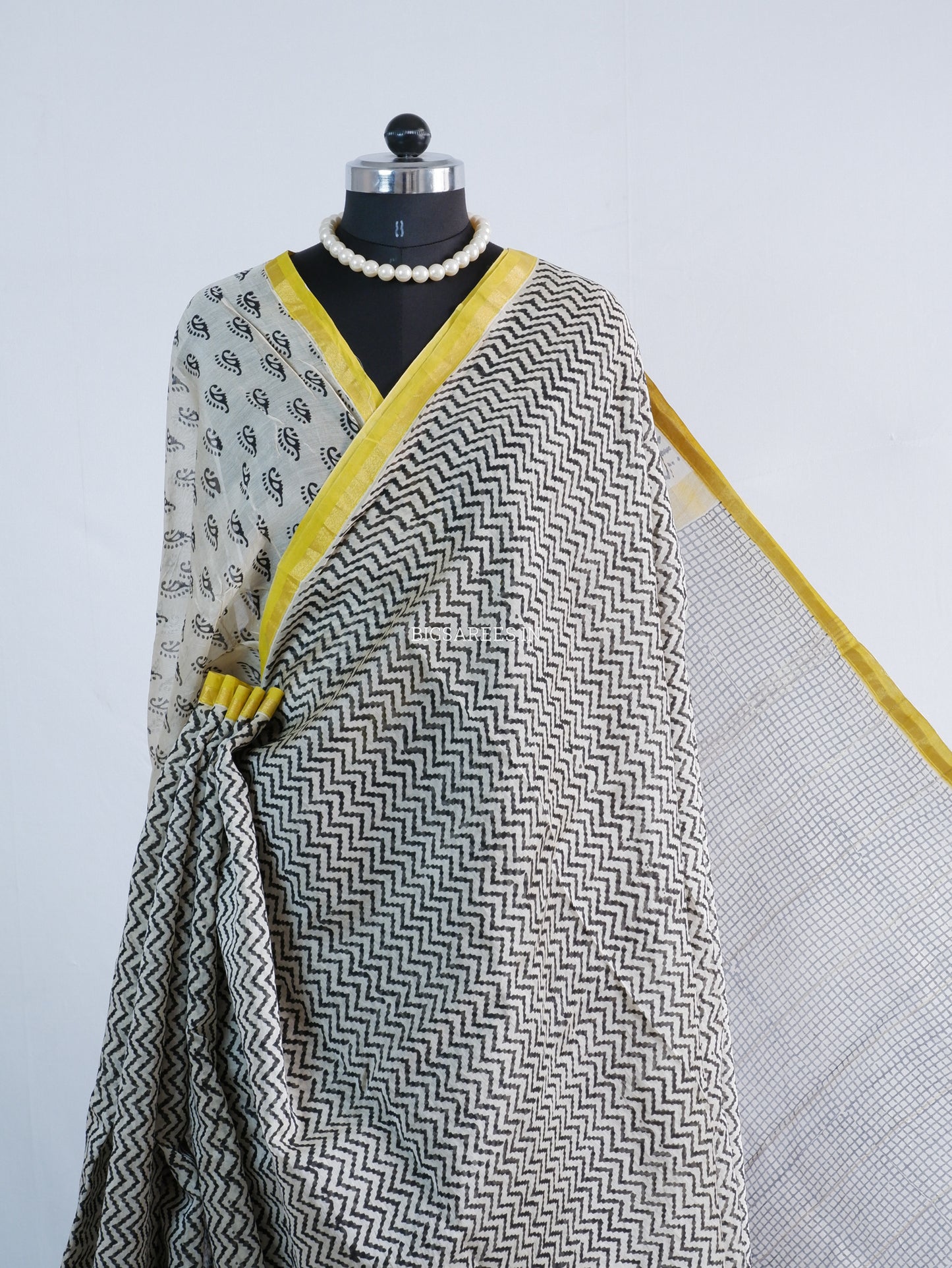 Hand Block Print Saree | Chanderi Silk |