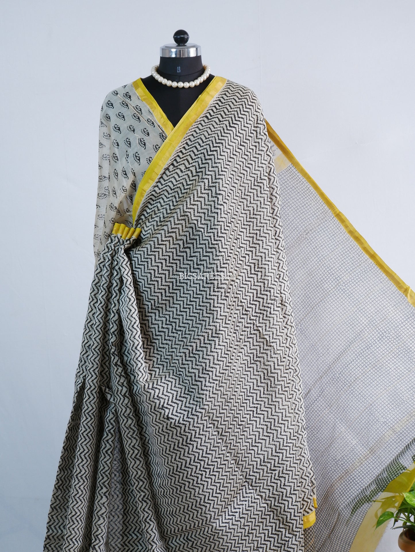 Hand Block Print Saree | Chanderi Silk |