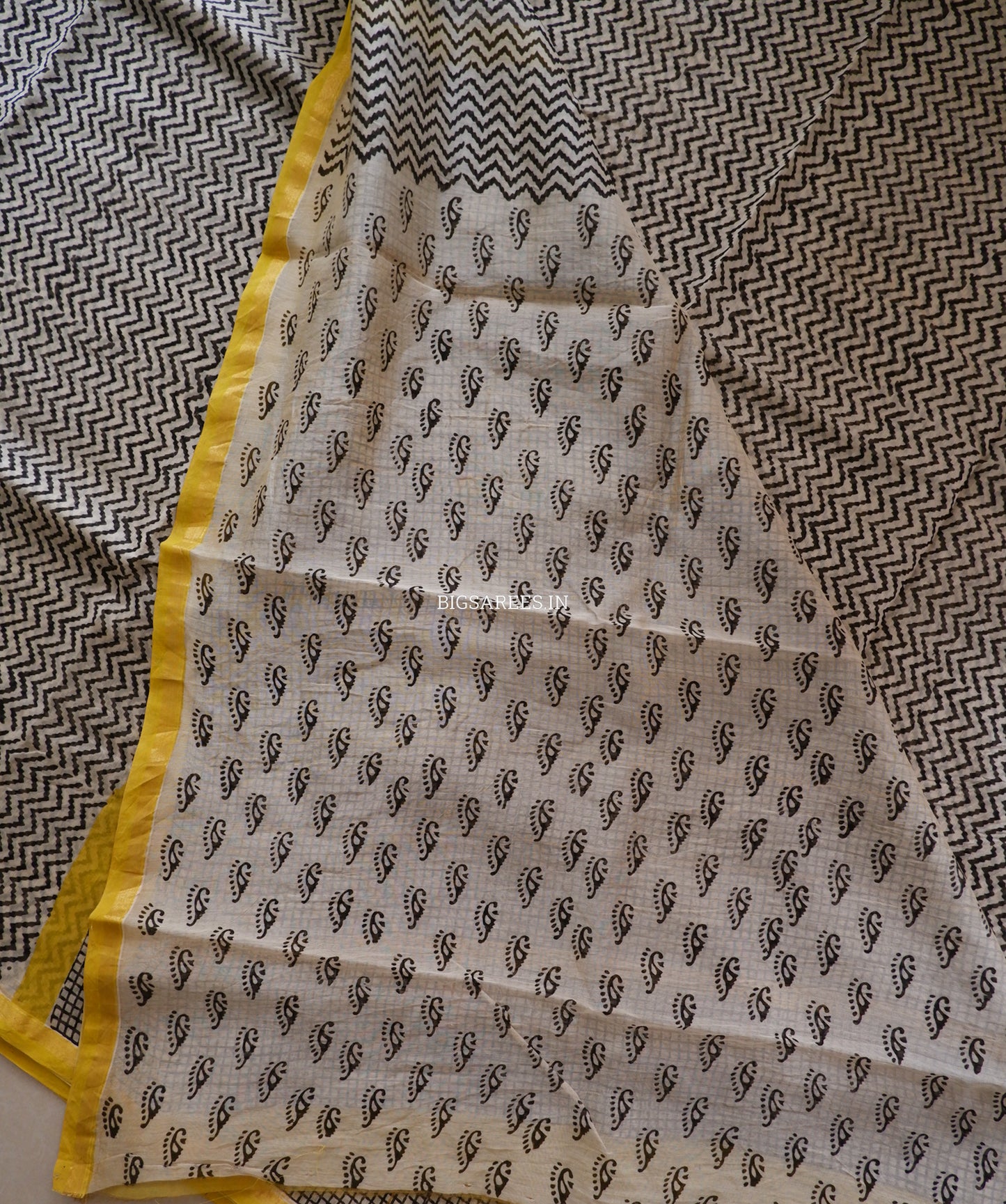 Hand Block Print Saree | Chanderi Silk |